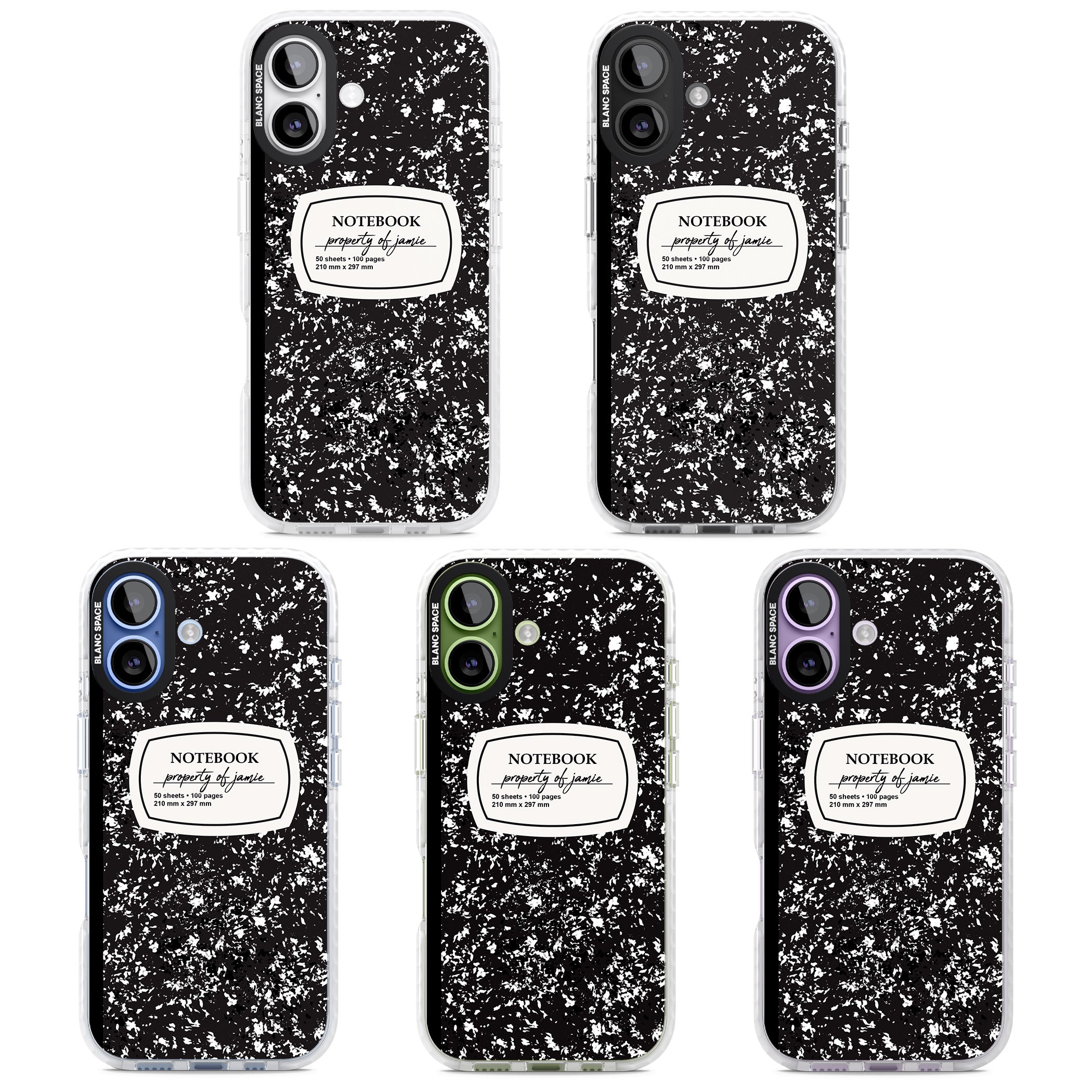 Personalised Classic Composition iPhone 17 Impact Pro Clear Phone Case APT Impact Protection