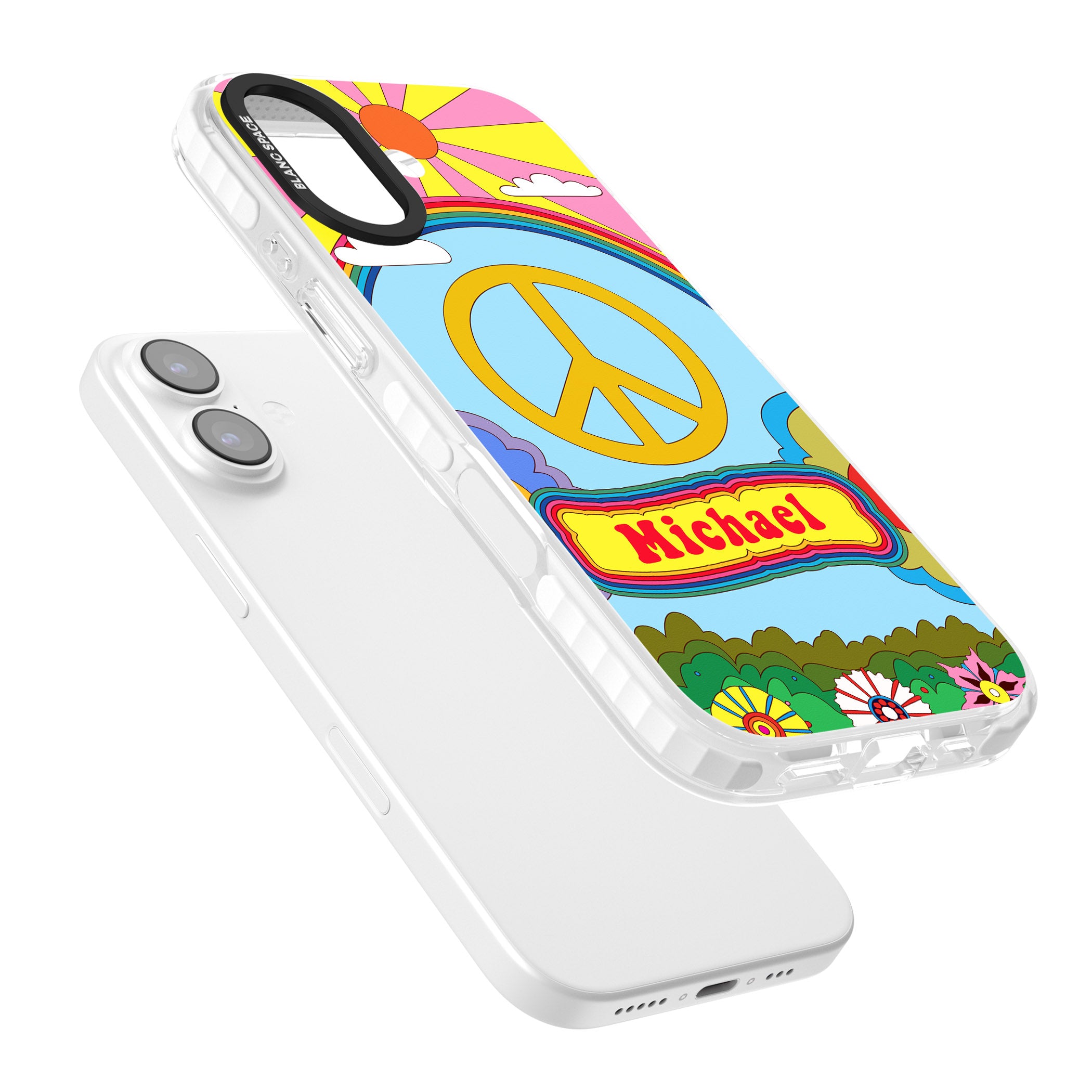 Personalised Happy Days iPhone 17 Impact Pro Clear Phone Case Colours