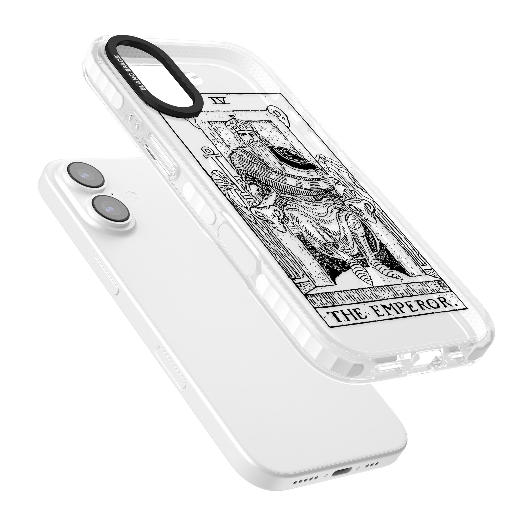 Personalised The Emperor Tarot iPhone 17 Impact Pro Clear Phone Case Colours