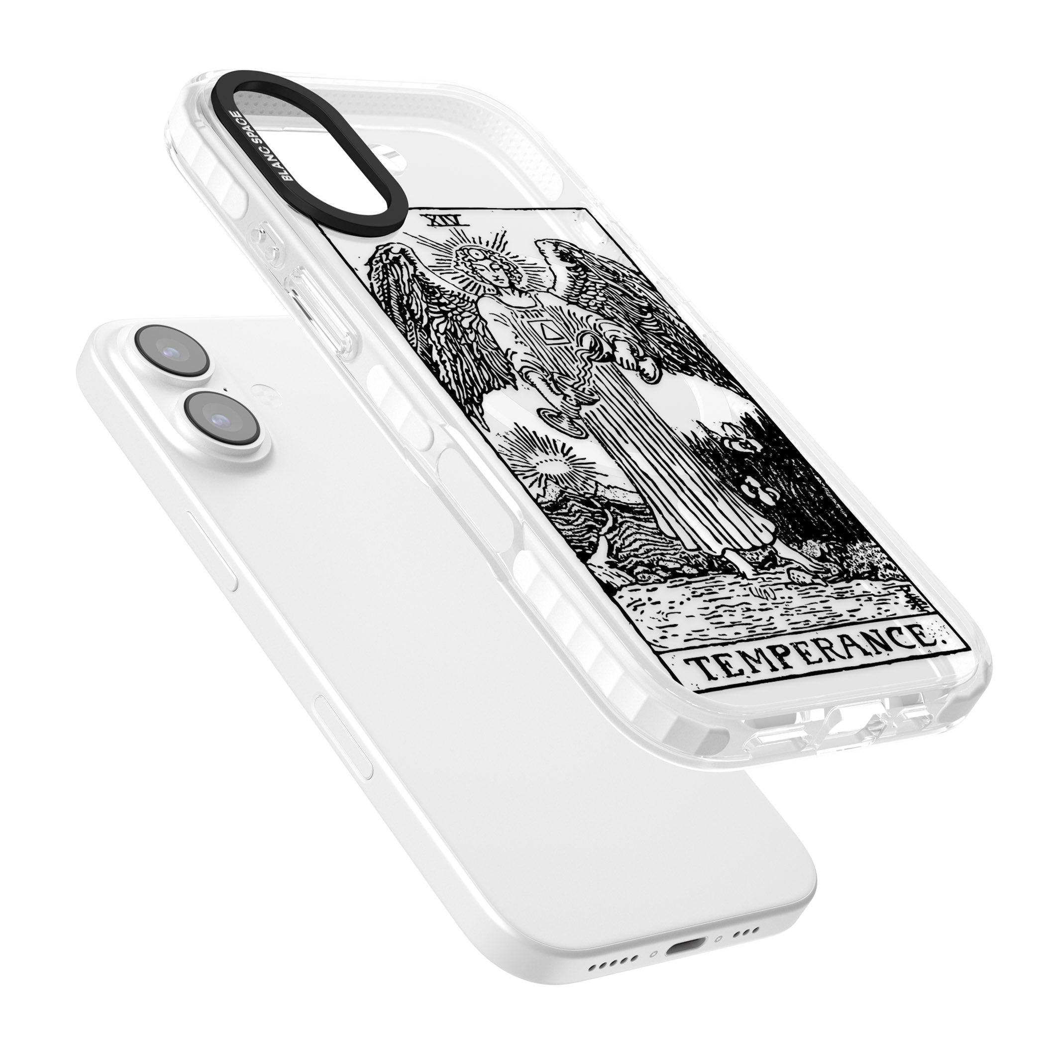Personalised Temperance Tarot Card (Clear) iPhone 17 Impact Pro Clear Phone Case Colours