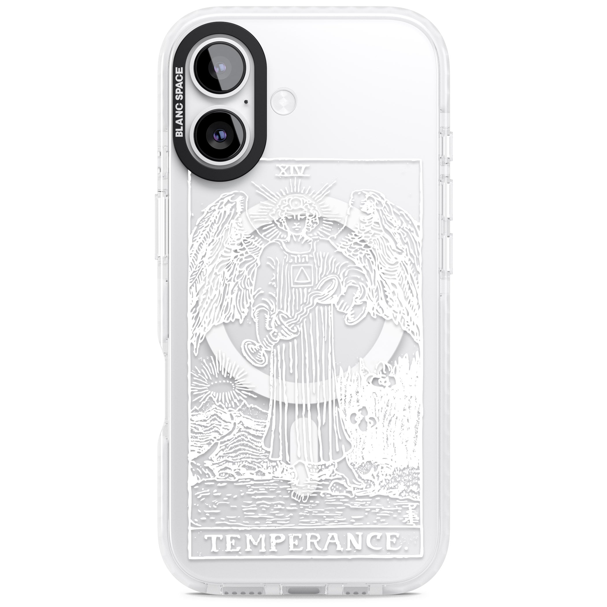 Personalised Temperance Tarot Card (White) iPhone 17 Impact Pro Clear Phone Case