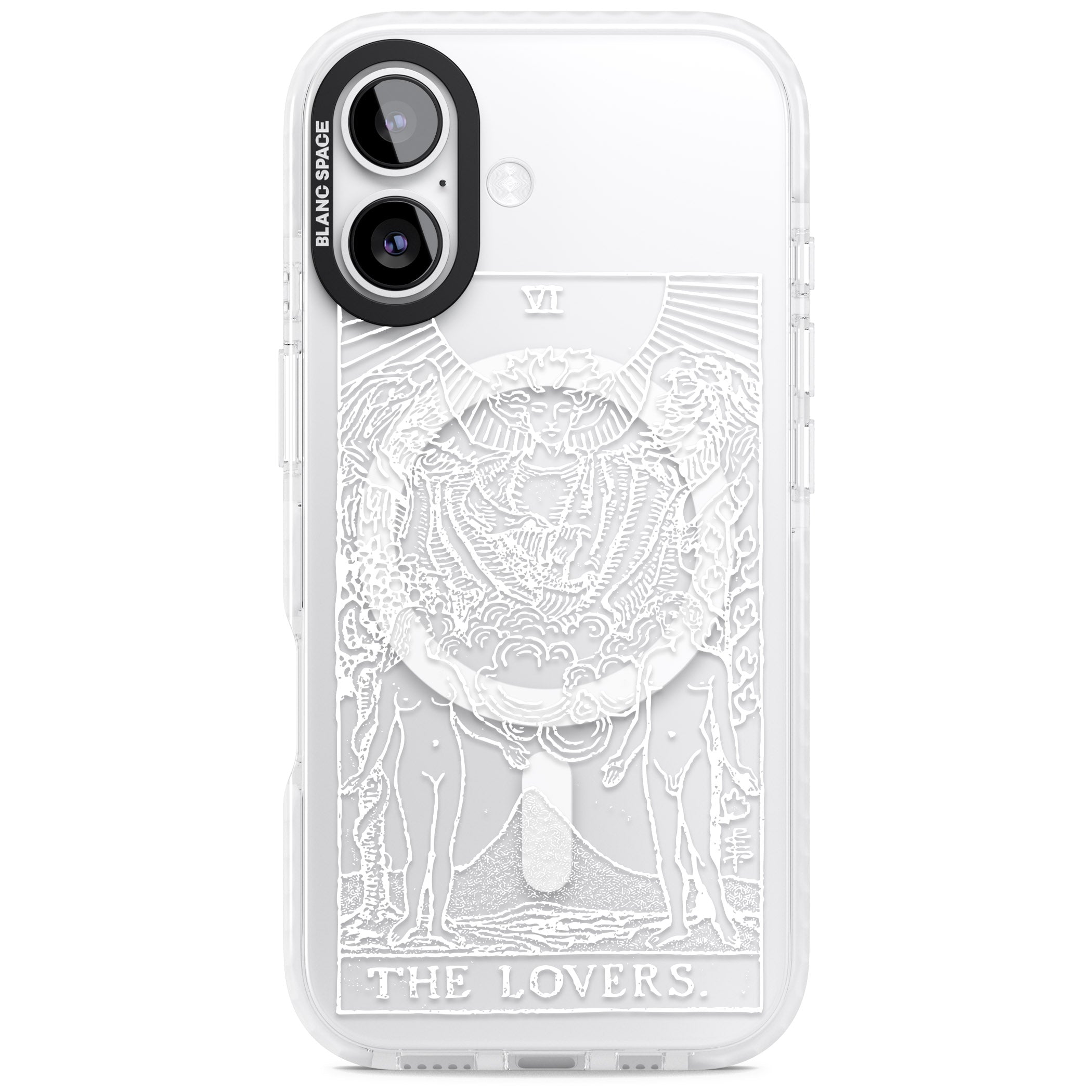 Personalised The Lovers Tarot Card (White) iPhone 17 Impact Pro Clear Phone Case