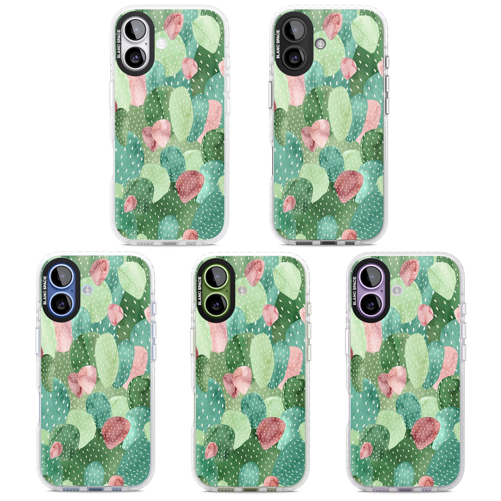 Cactus Charm iPhone 17 Impact Pro Clear Phone Case APT Impact Protection