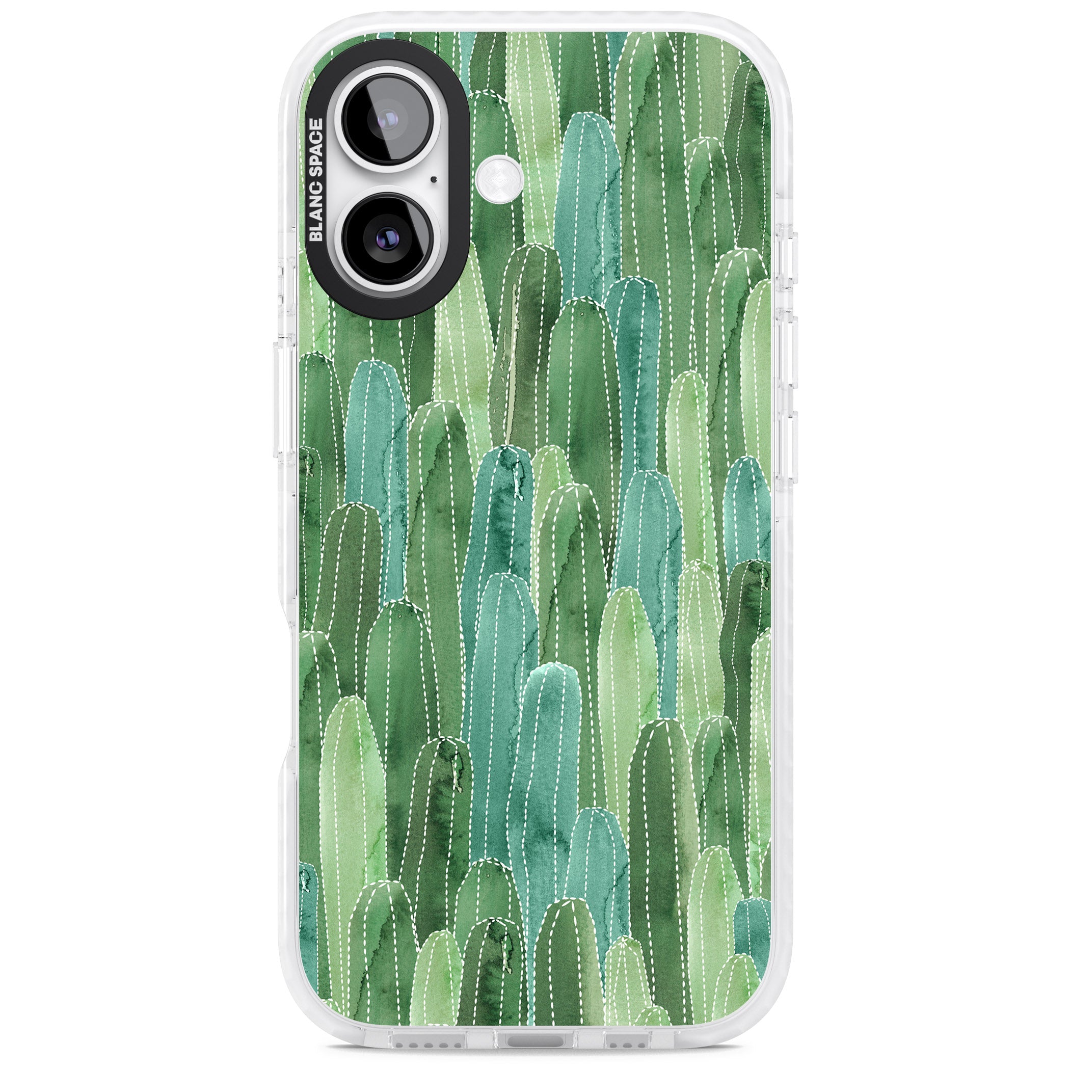Skinny Cacti iPhone 17 Impact Pro Clear Phone Case
