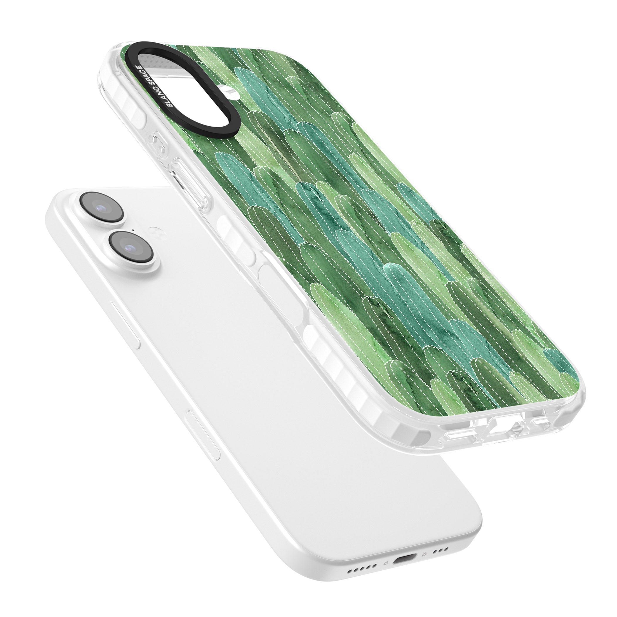 Skinny Cacti iPhone 17 Impact Pro Clear Phone Case Colours