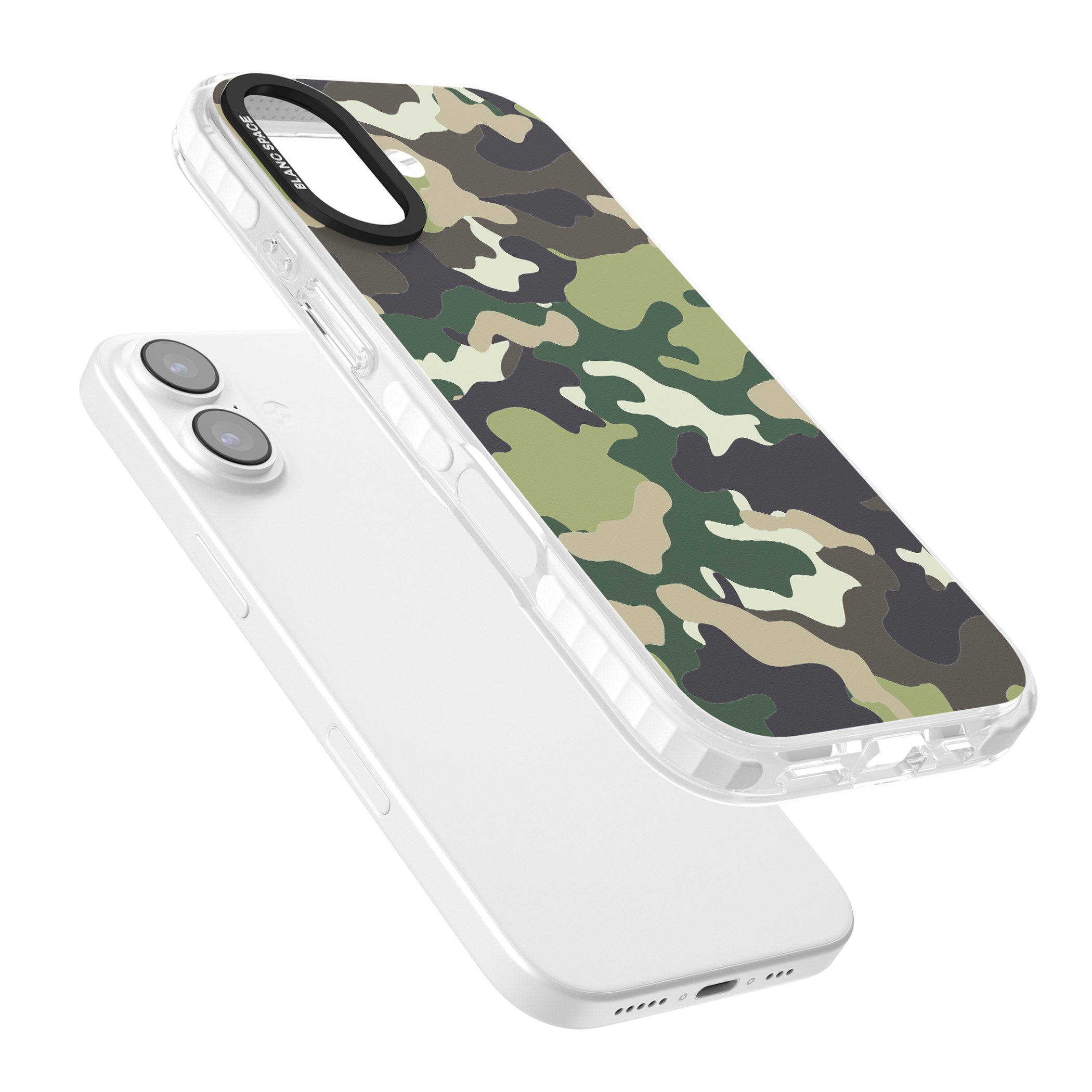 Green Camo iPhone 17 Impact Pro Clear Phone Case Colours