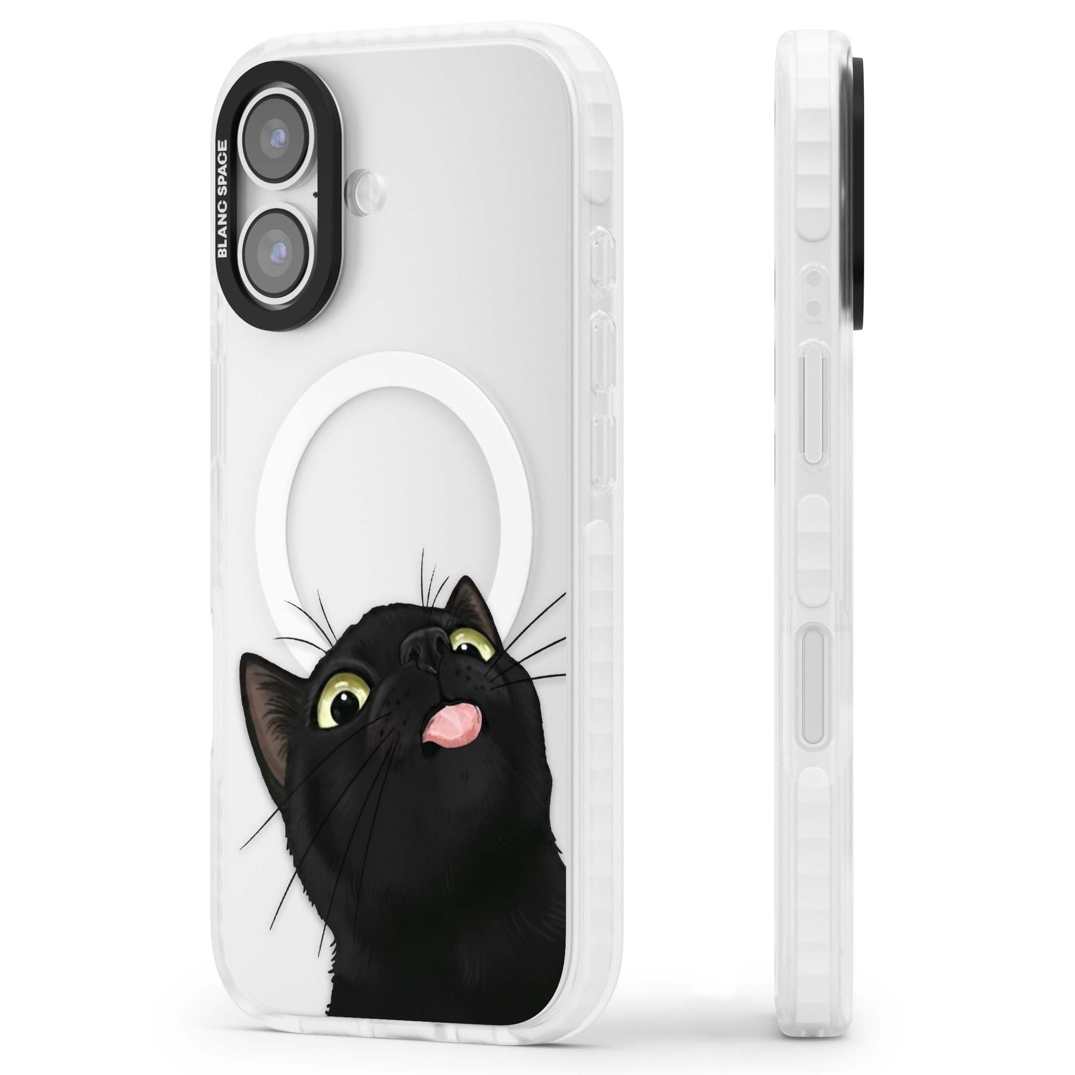 Black Cat Energy for her iPhone case | Impact Magsafe case for iPhone 17