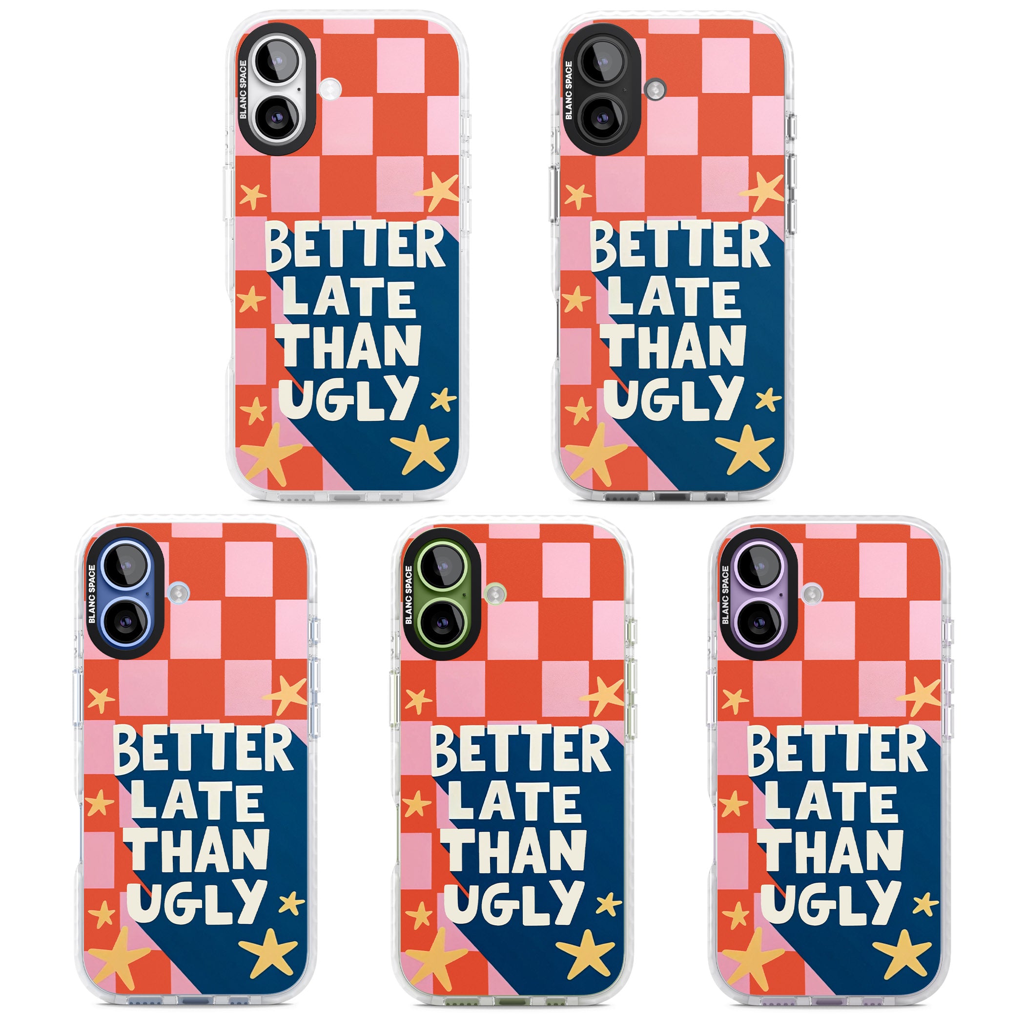 Better Late Than Ugly iPhone 17 Impact Pro Clear Phone Case APT Impact Protection