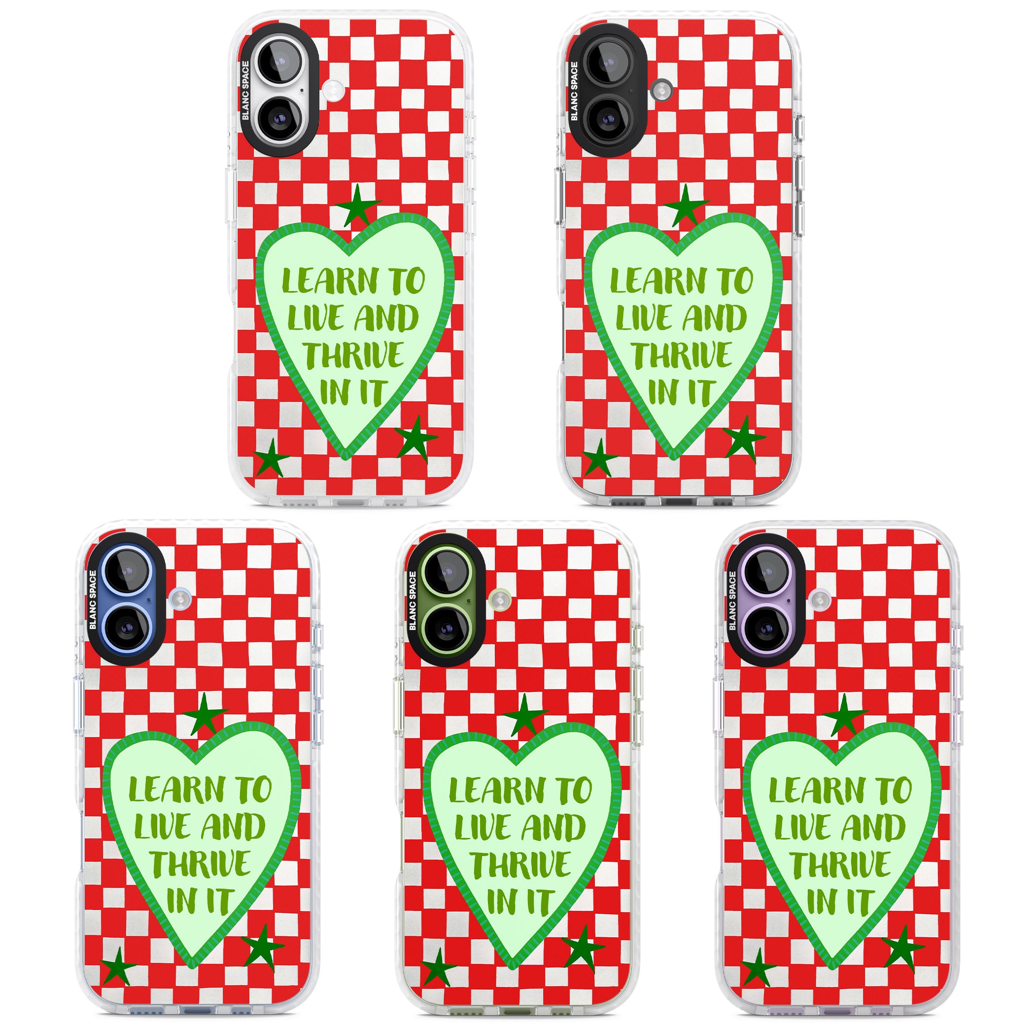 Learn To Live iPhone 17 Impact Pro Clear Phone Case APT Impact Protection
