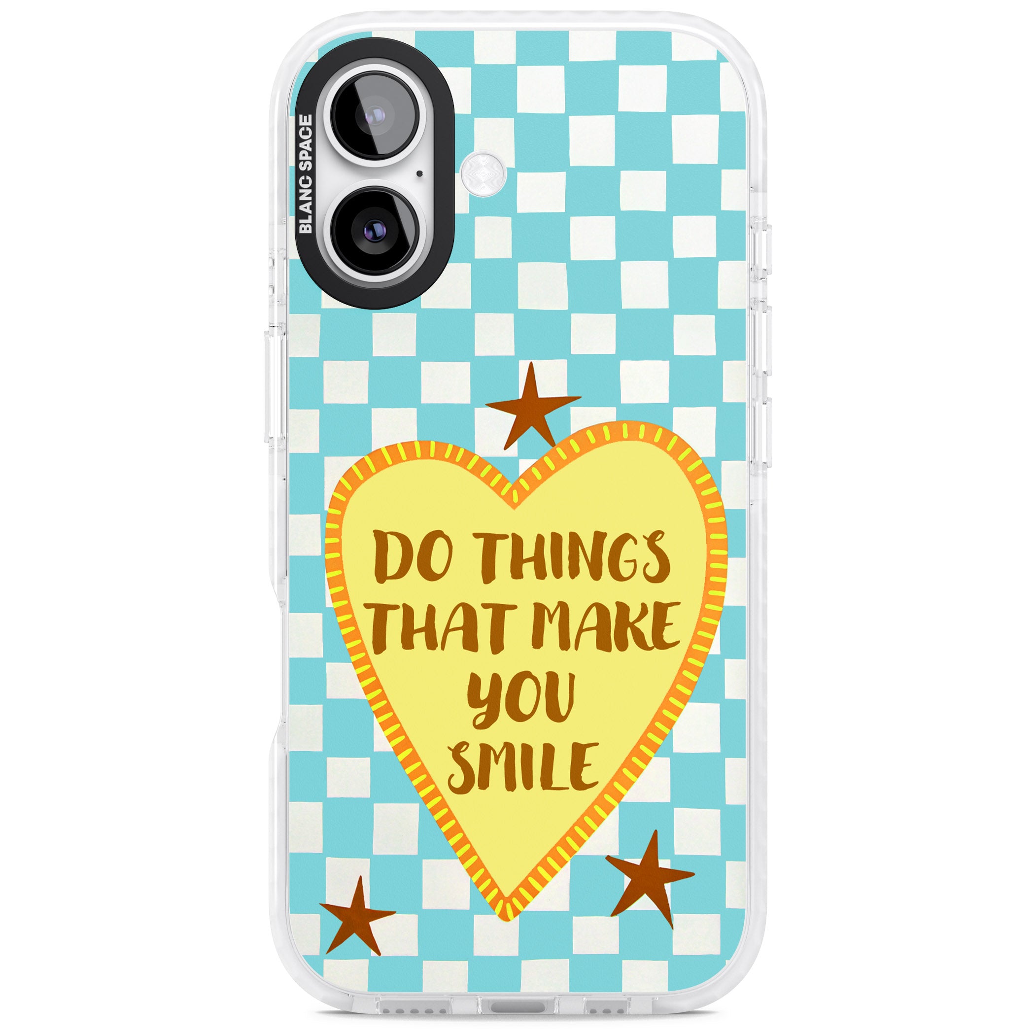 Do Things That Make You Smile iPhone 17 Impact Pro Clear Phone Case