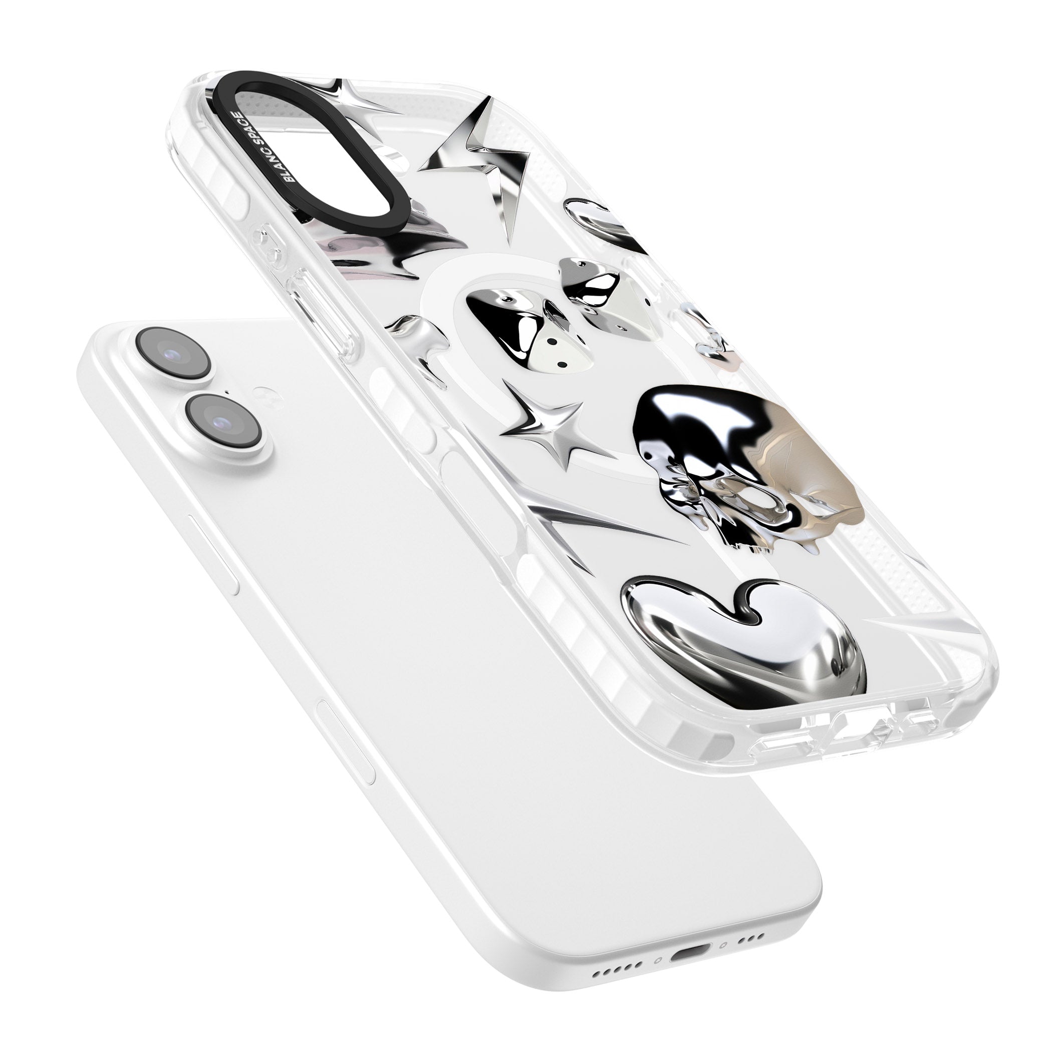 Chromed iPhone 17 Impact Pro Clear Phone Case Colours