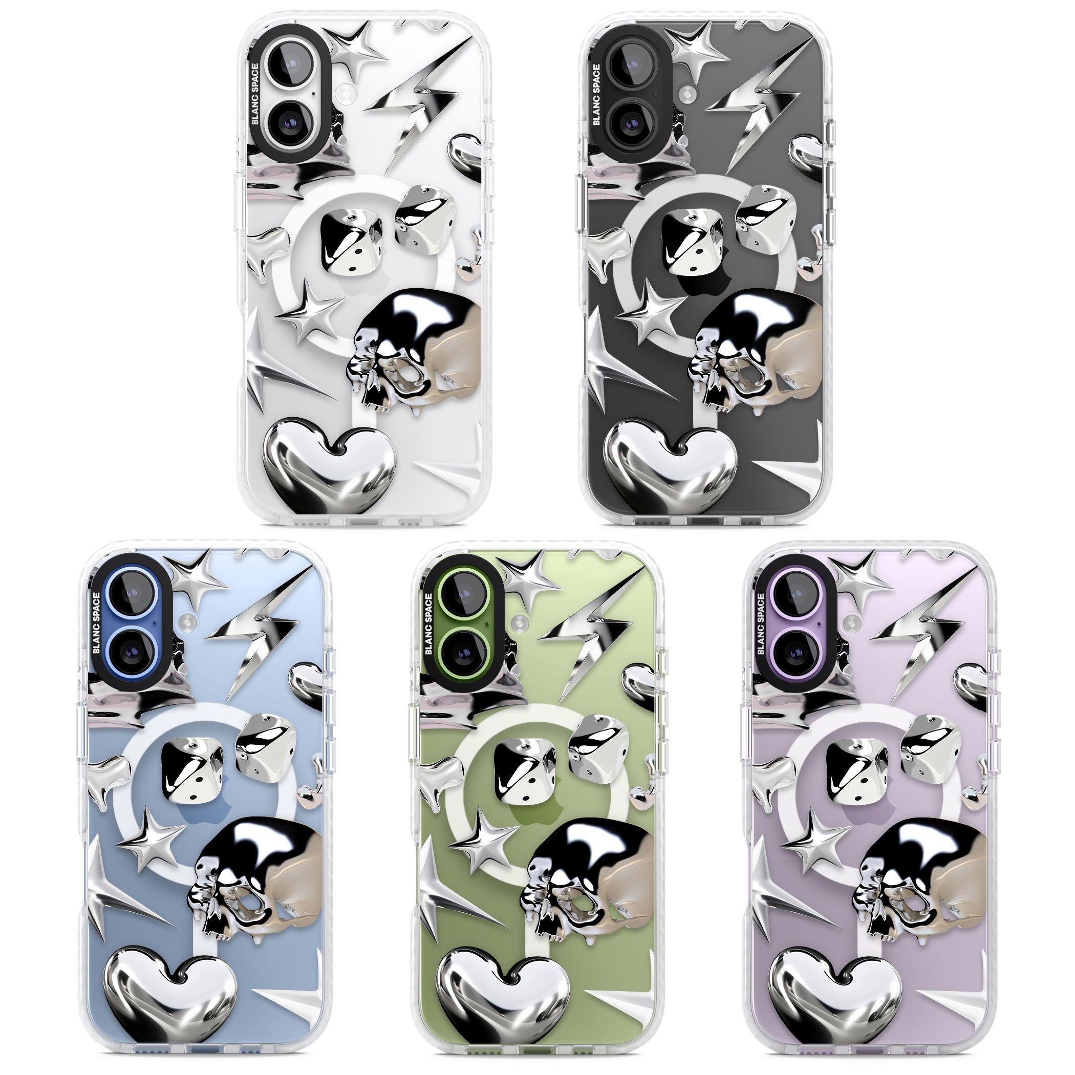 Chromed iPhone 17 Impact Pro Clear Phone Case APT Impact Protection