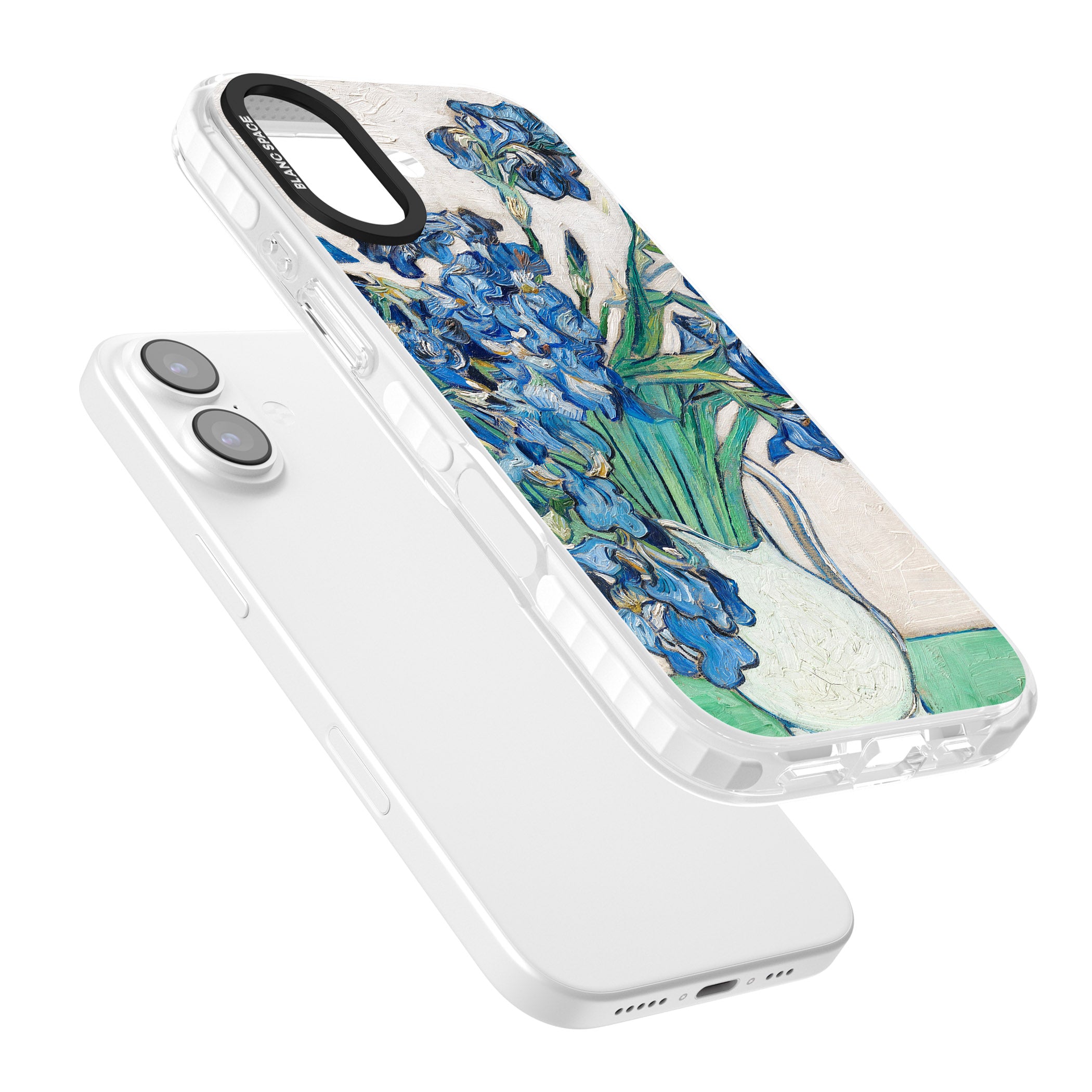 Irises By Vincent Van Gogh iPhone 17 Impact Pro Clear Phone Case Colours