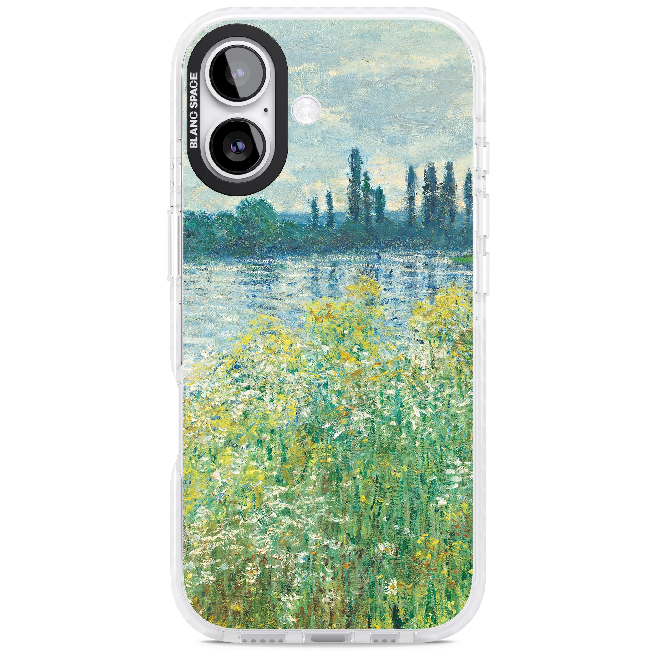 Banks Of The Seine By Claude Monet iPhone 17 Impact Pro Clear Phone Case