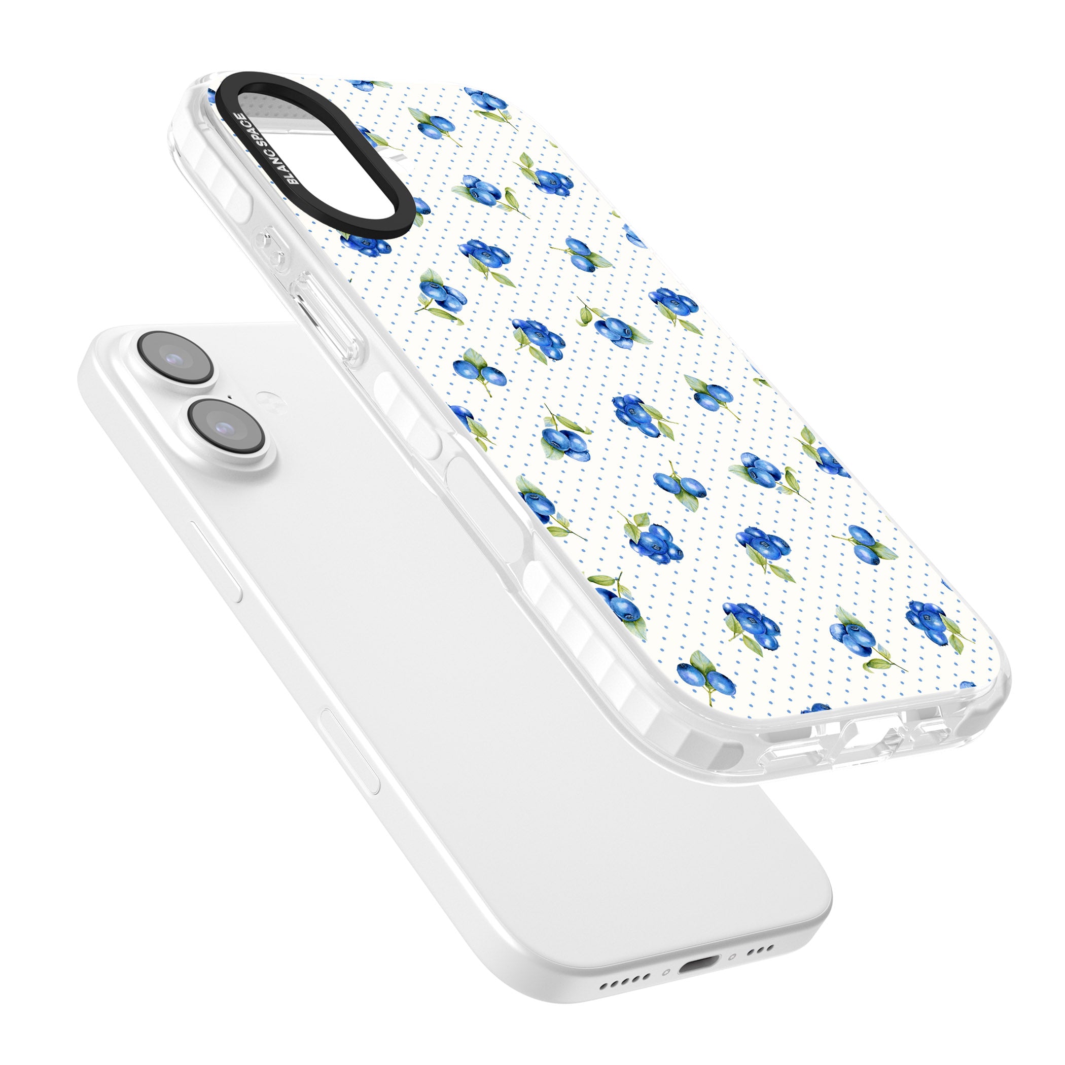 Blueberry Picnic iPhone 17 Impact Pro Clear Phone Case Colours