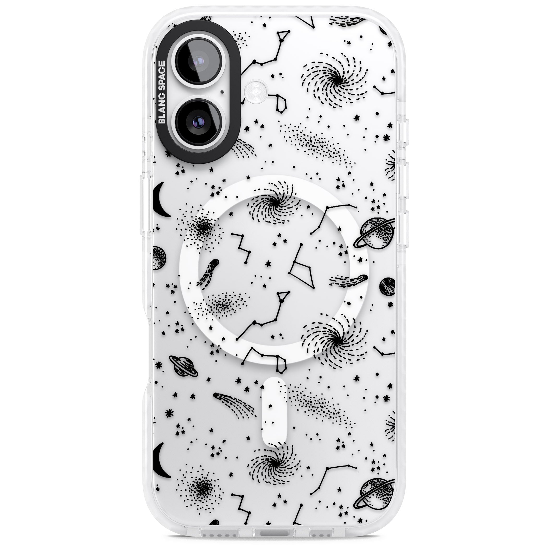 Galactic Sketch iPhone 17 Impact Pro Clear Phone Case