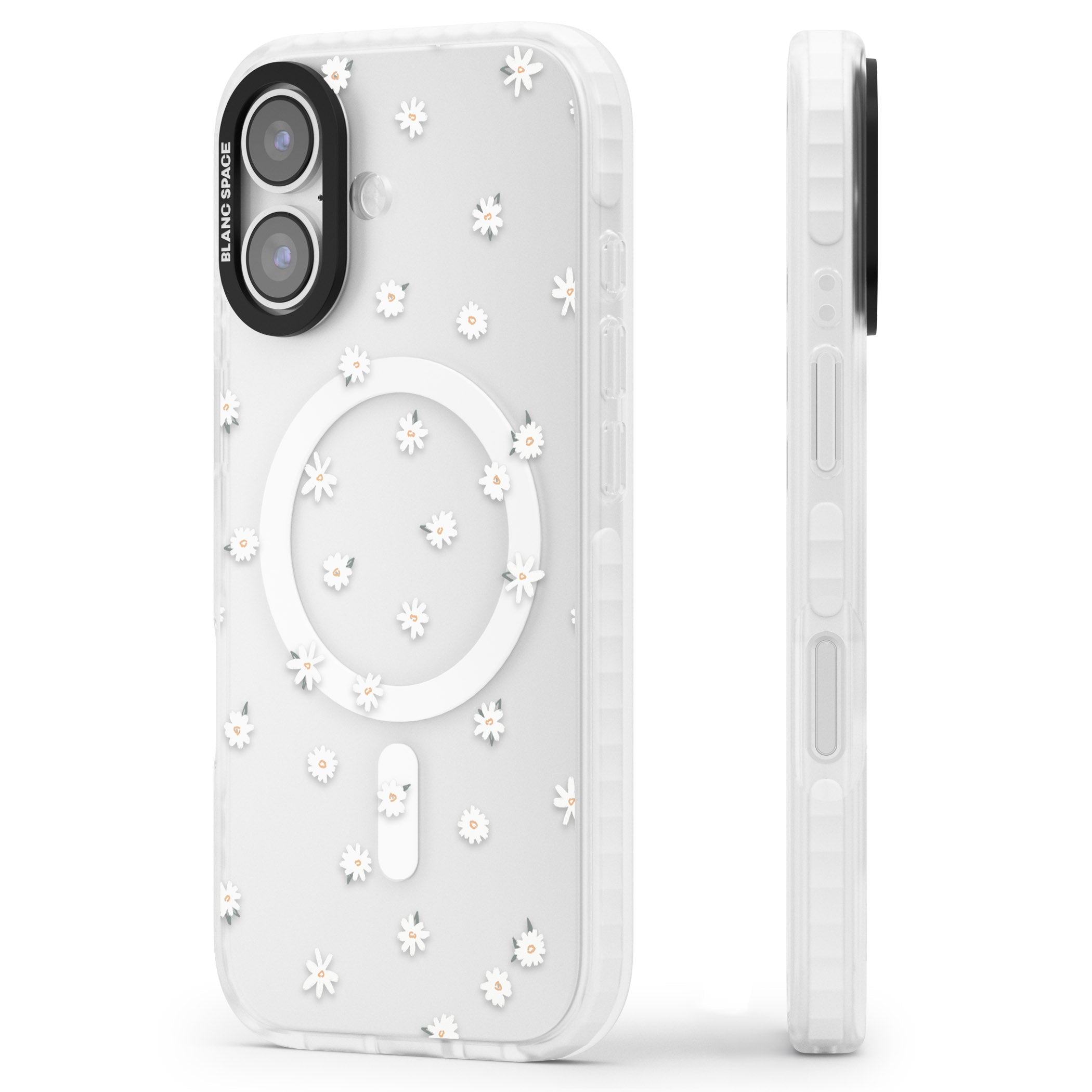 Daisy Dream Clear iPhone 17 Impact Pro Clear Phone Case Side Profile