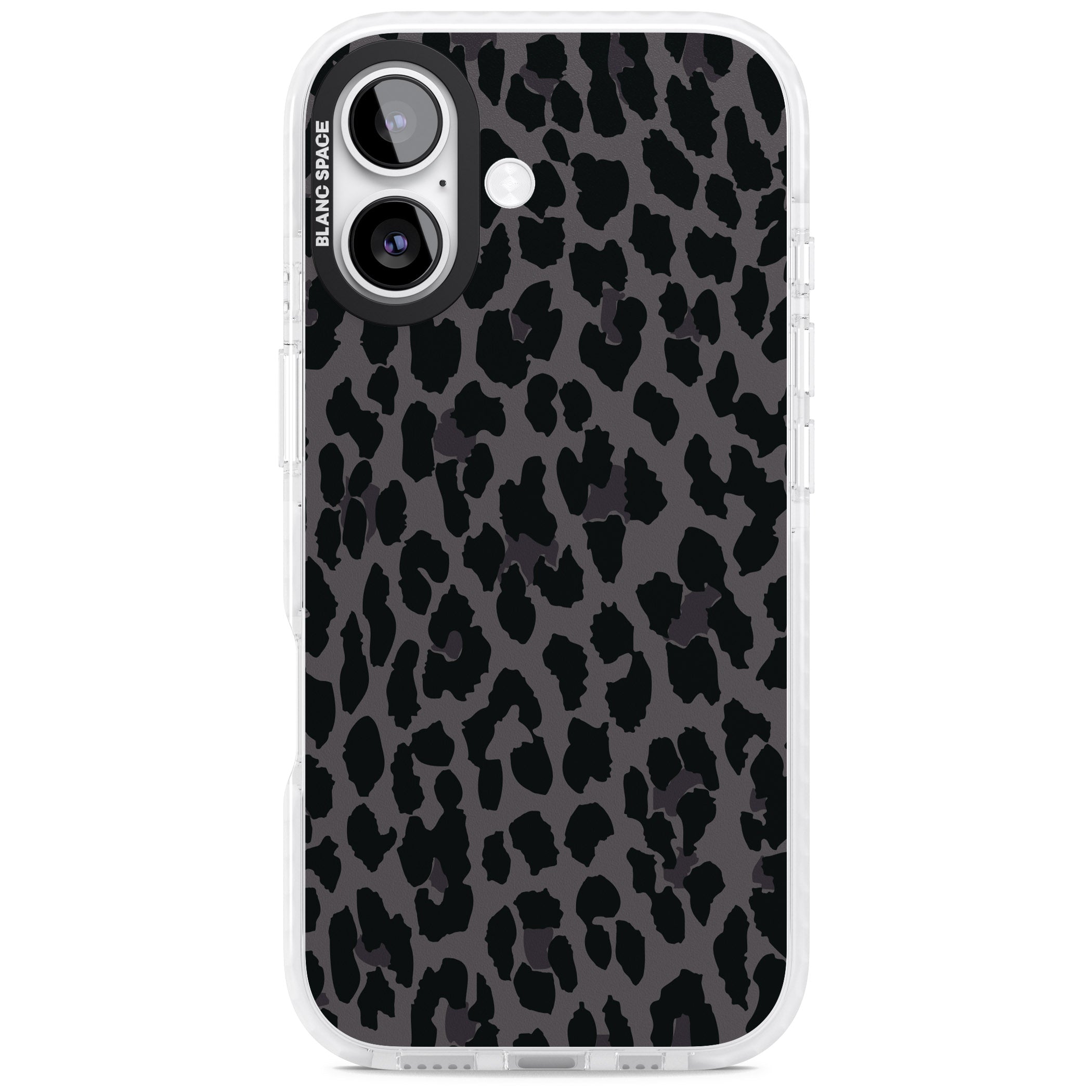 Dark Leopard Print iPhone 17 Impact Pro Clear Phone Case