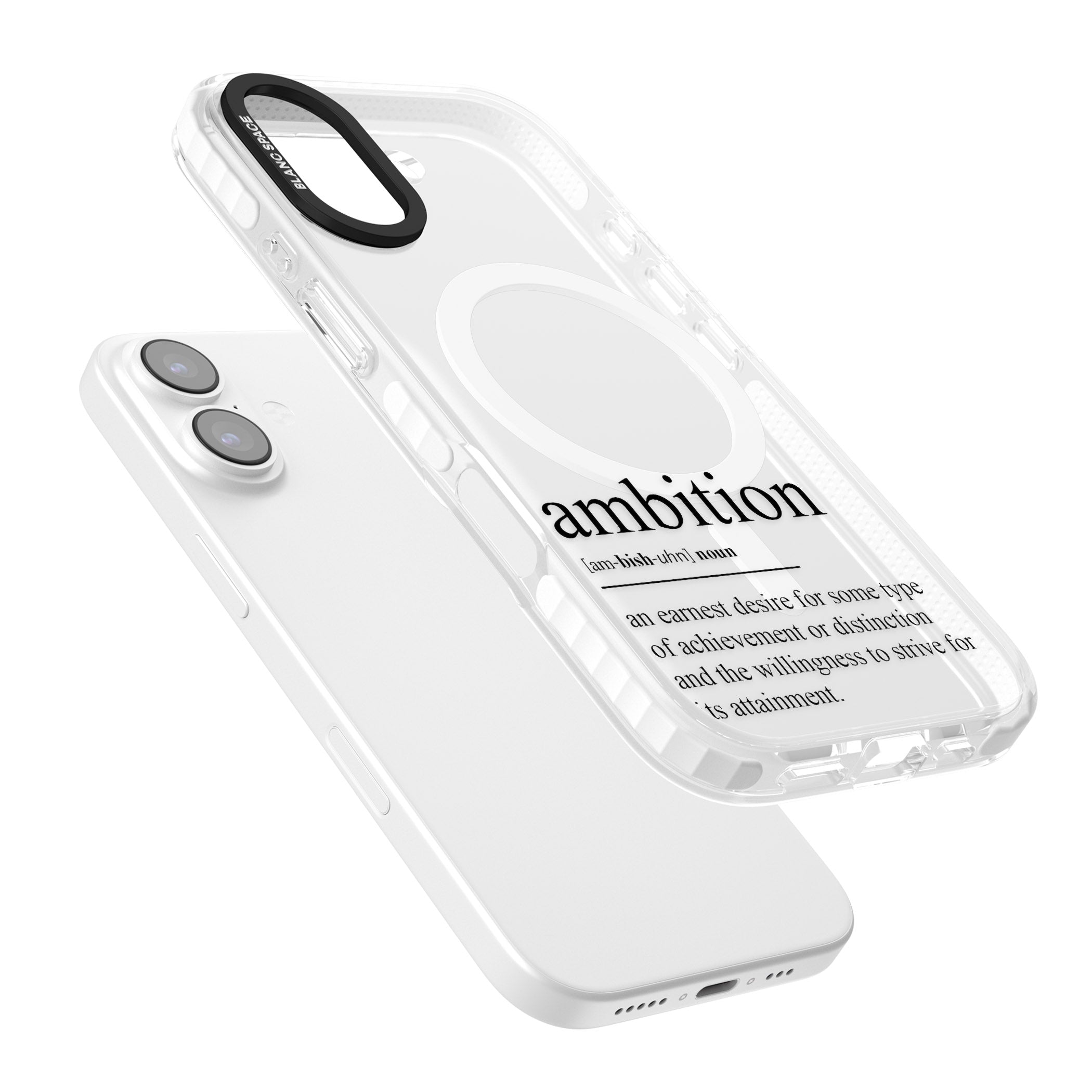 Ambition iPhone 17 Impact Pro Clear Phone Case Colours