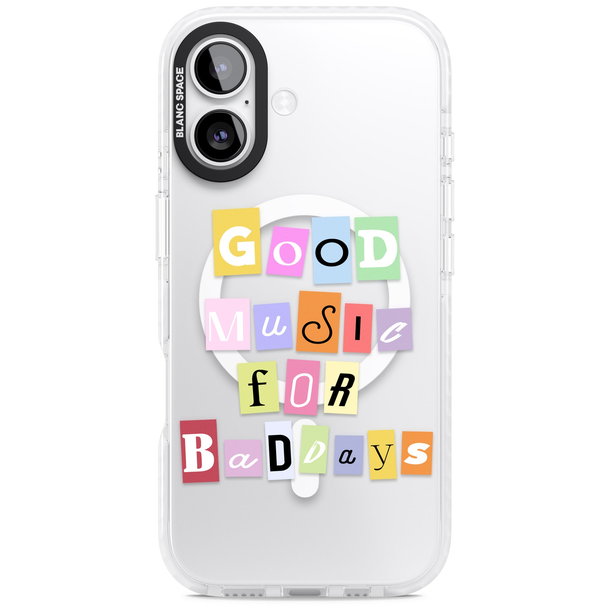 Good Music For Bad Days iPhone 17 Impact Pro Clear Phone Case