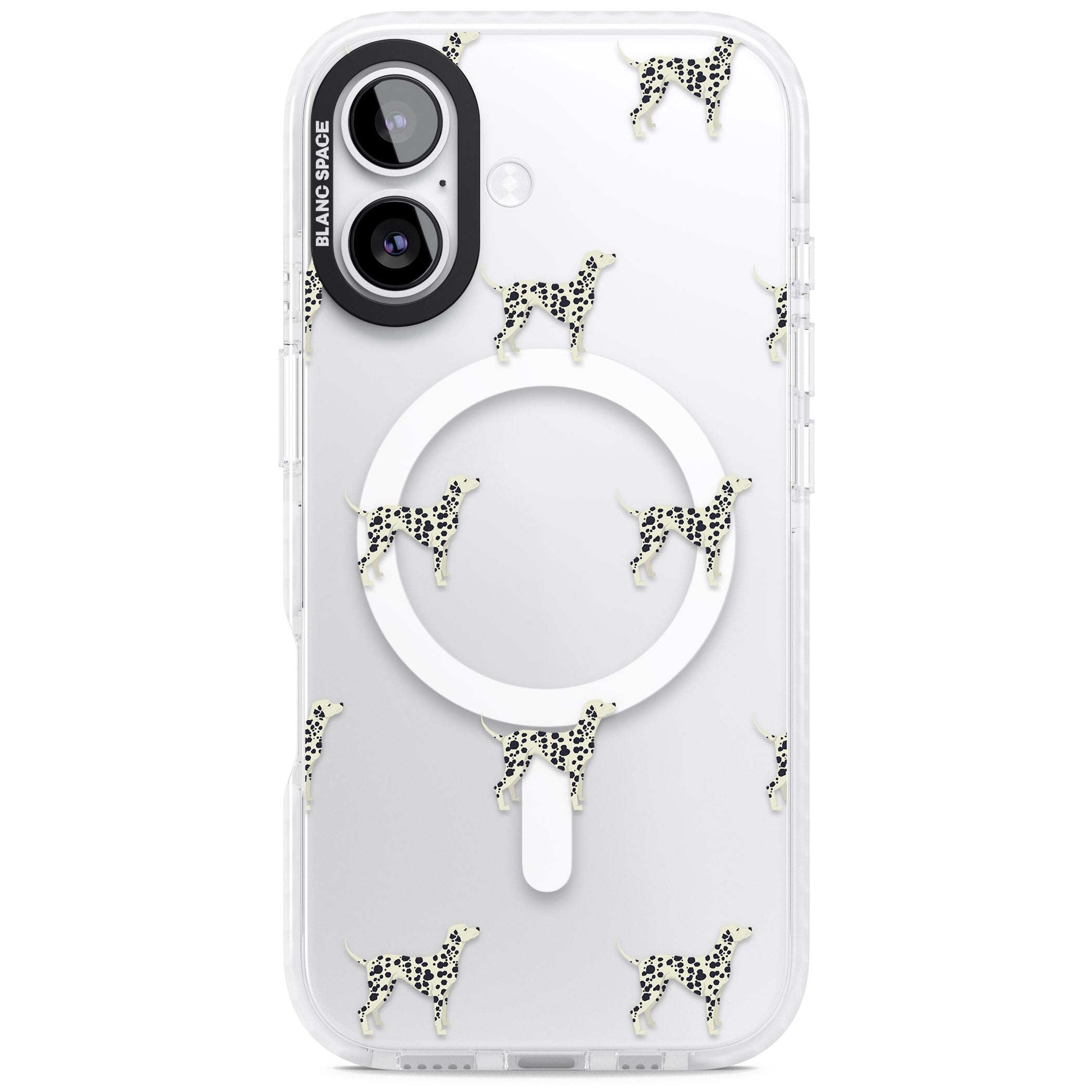 Dalmatian Dog Pattern iPhone 17 Impact Pro Clear Phone Case