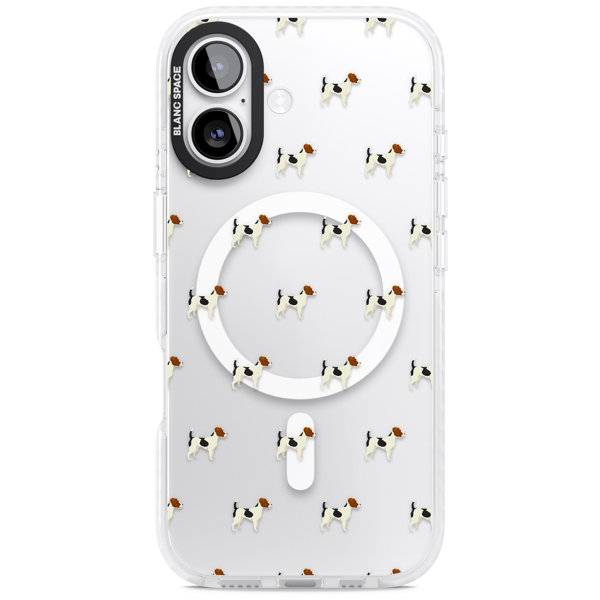 Jack Russell Terrier Pattern iPhone 17 Impact Pro Clear Phone Case