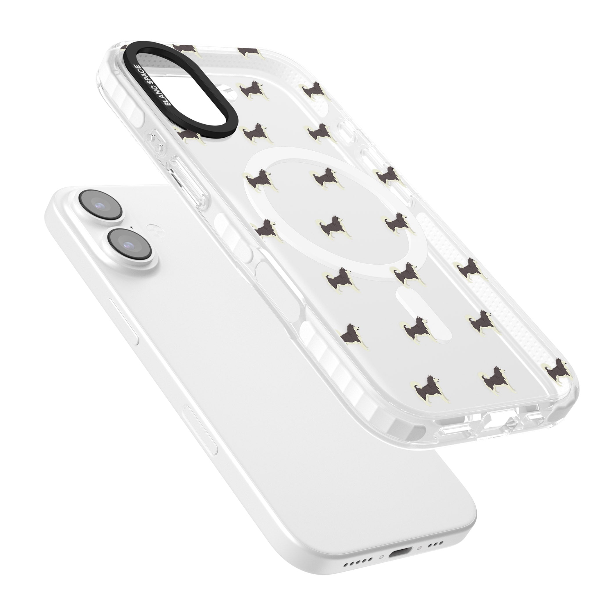 Alaskan Malamute Dog Pattern iPhone 17 Impact Pro Clear Phone Case Colours