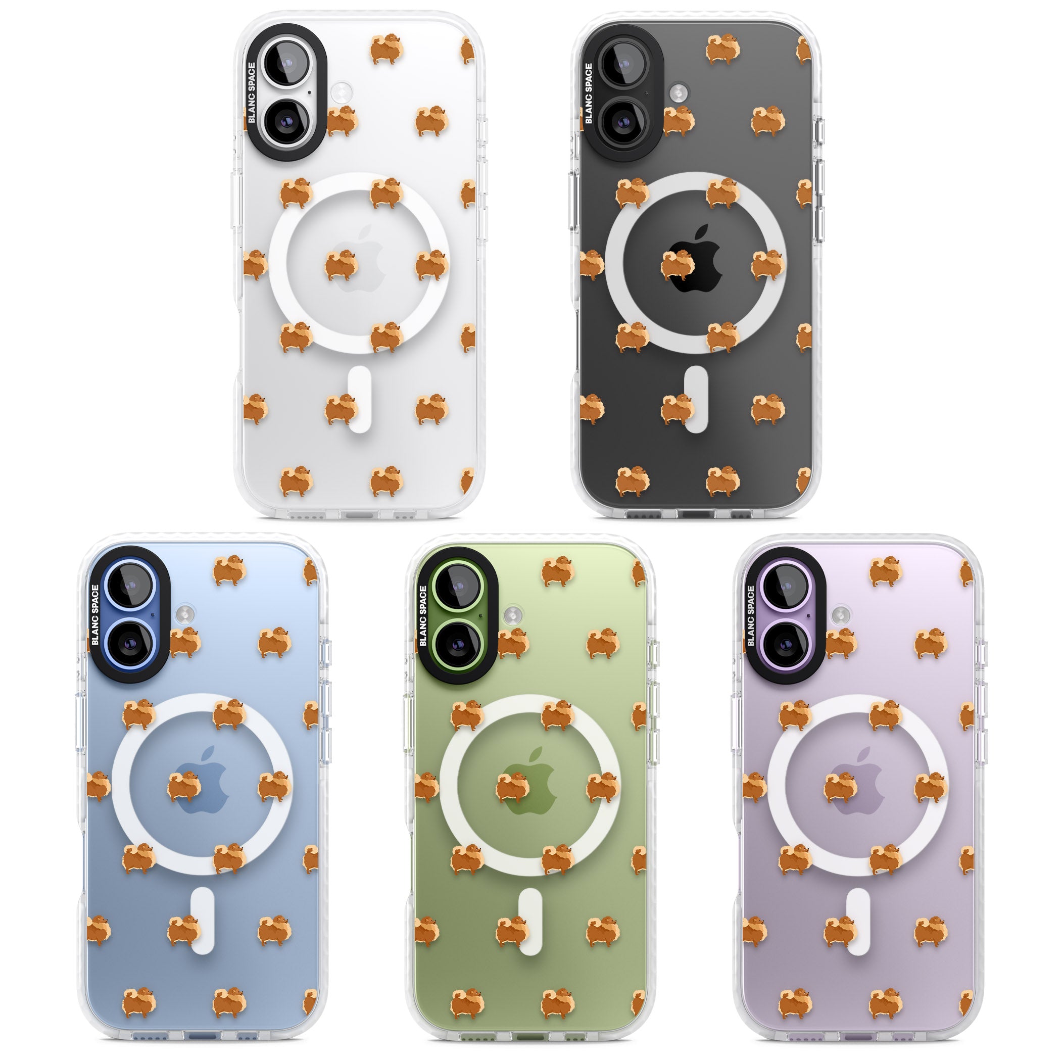 Pomeranian Delight iPhone 17 Impact Pro Clear Phone Case APT Impact Protection