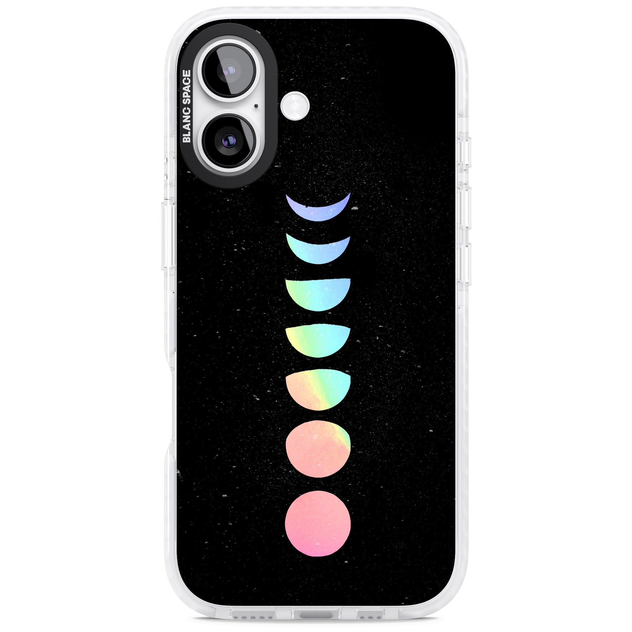 Pastel Moon Phases iPhone 17 Impact Pro Clear Phone Case