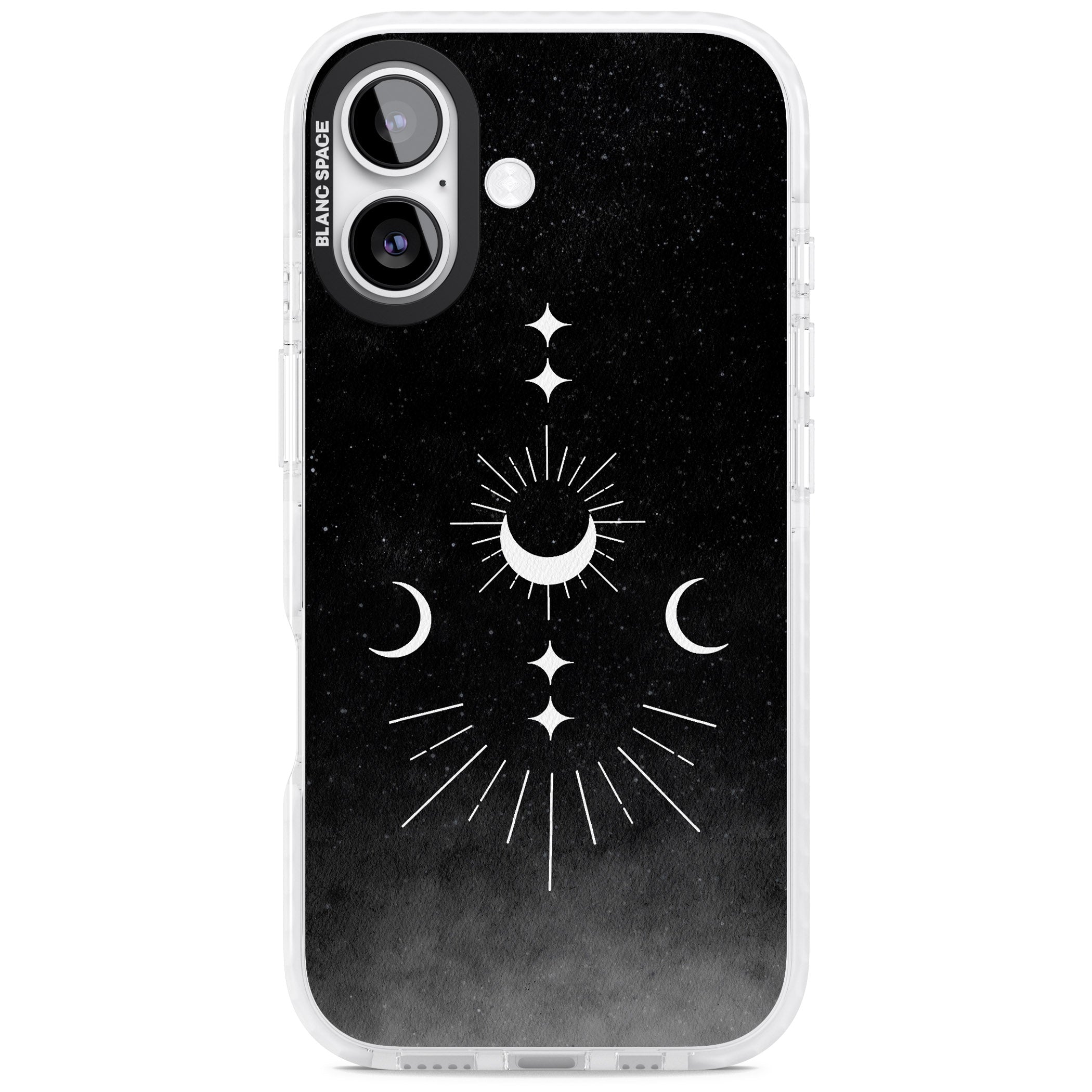 Lunar Mandala iPhone 17 Impact Pro Clear Phone Case