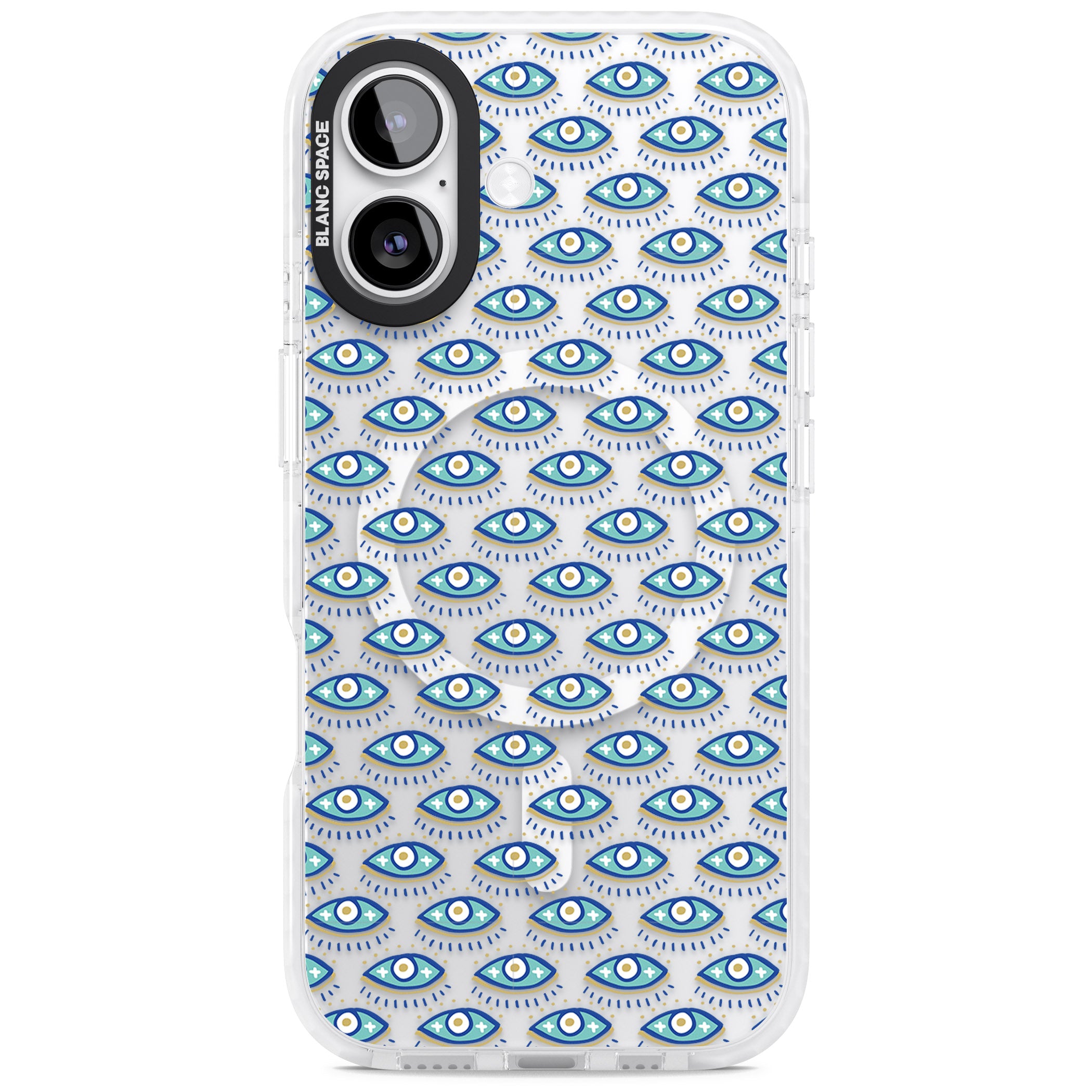 Psychedelic Eyes Pattern Color iPhone 17 Impact Pro Clear Phone Case