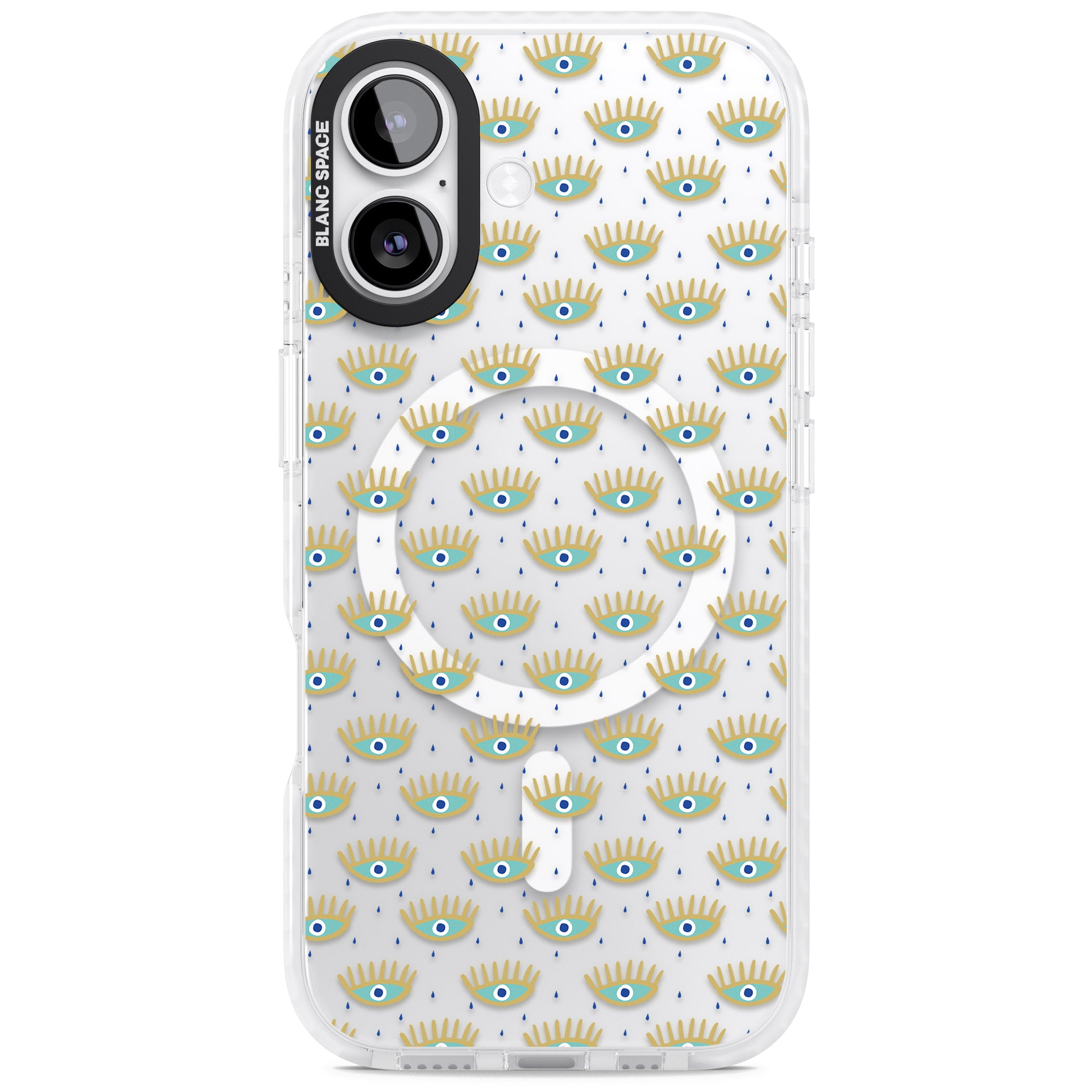Crying Eyes Pattern iPhone 17 Impact Pro Clear Phone Case