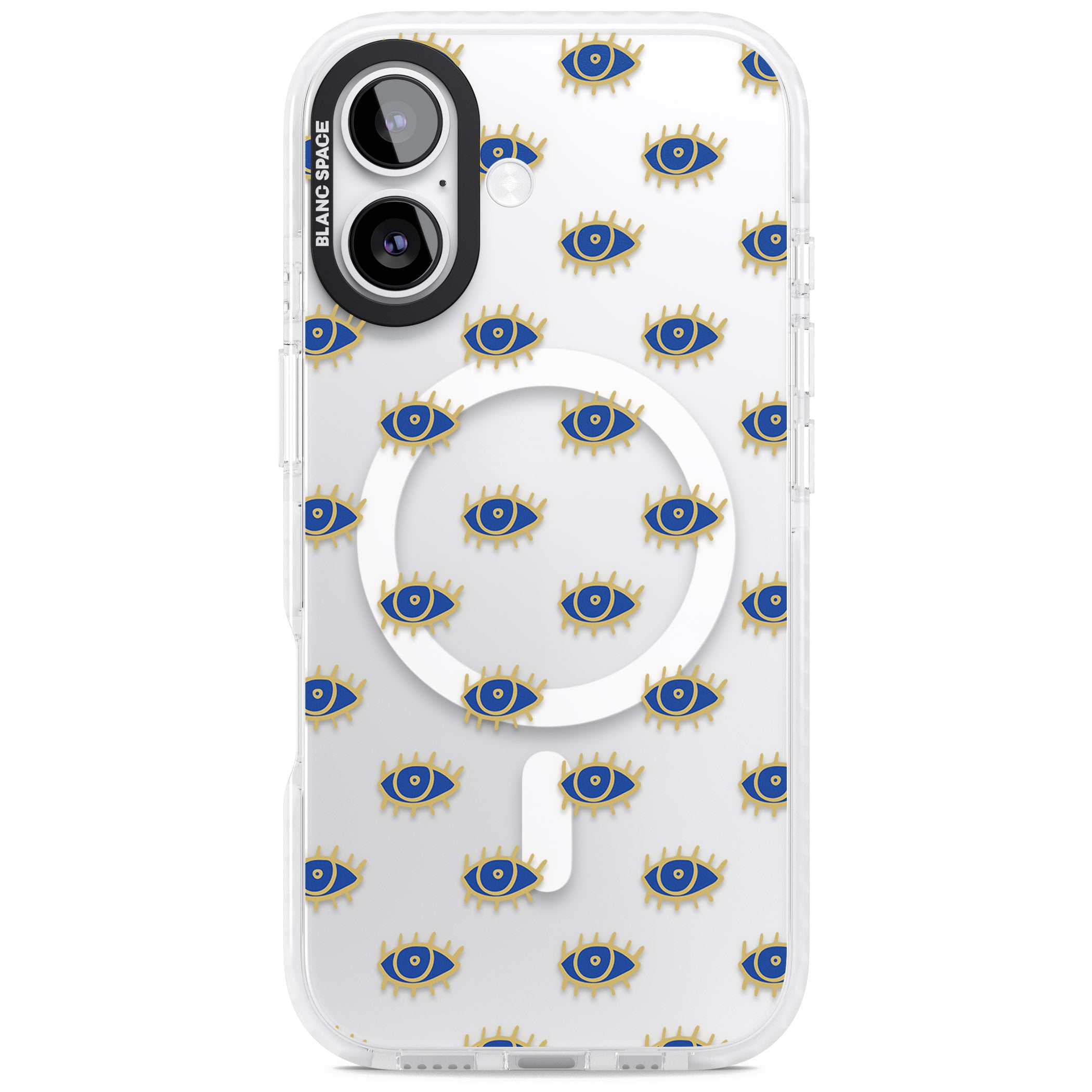 Psychedelic Eyes Pattern Classic iPhone 17 Impact Pro Clear Phone Case