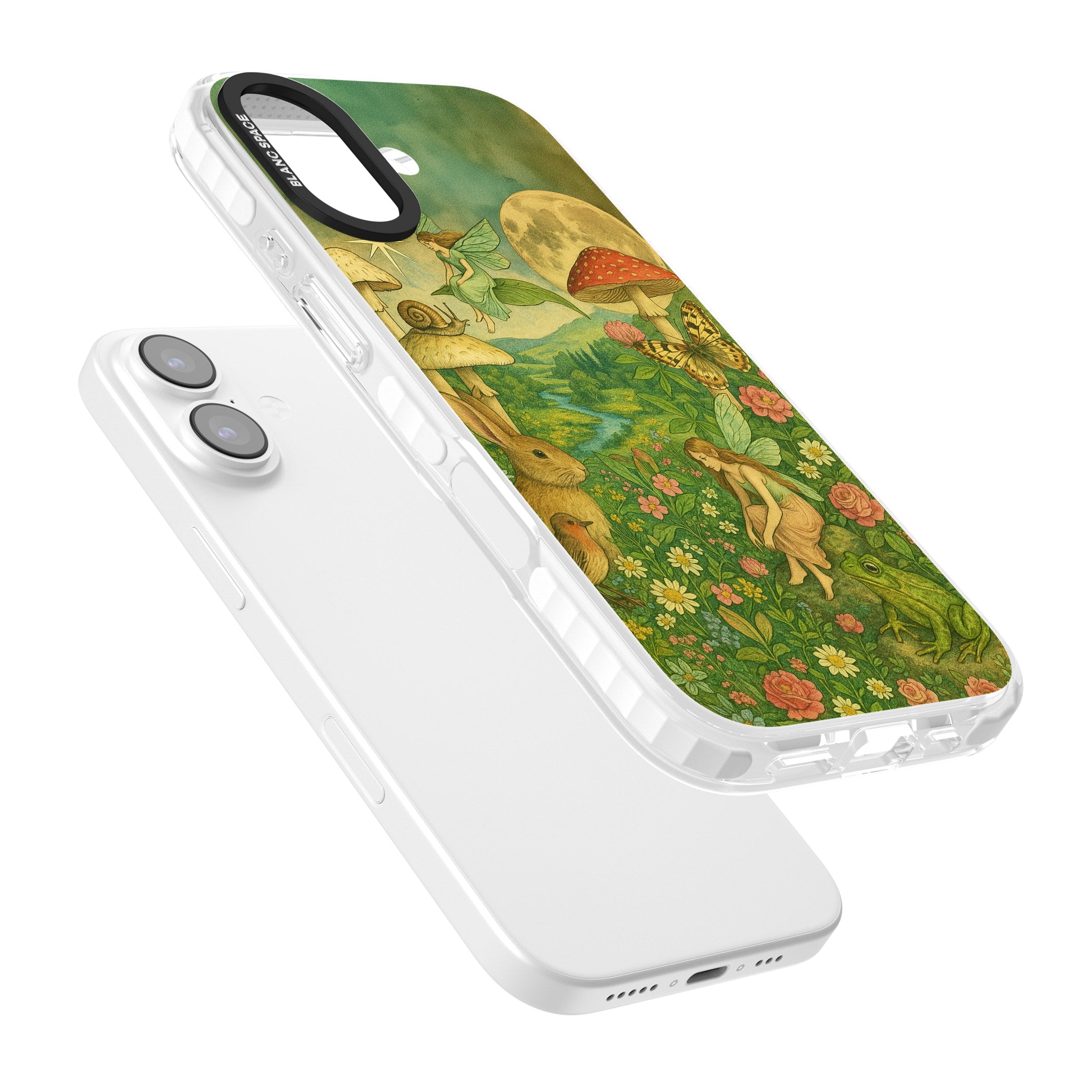 Fairies & Flowers iPhone 17 Impact Pro Clear Phone Case Colours