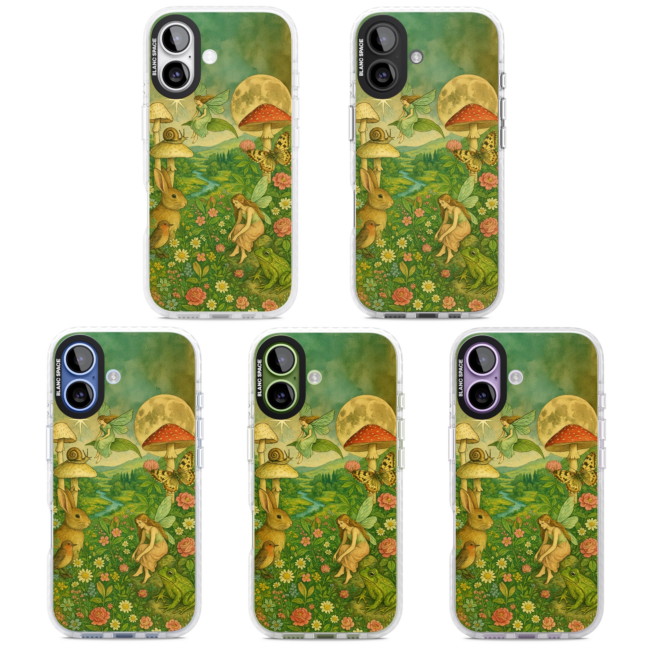 Fairies & Flowers iPhone 17 Impact Pro Clear Phone Case APT Impact Protection