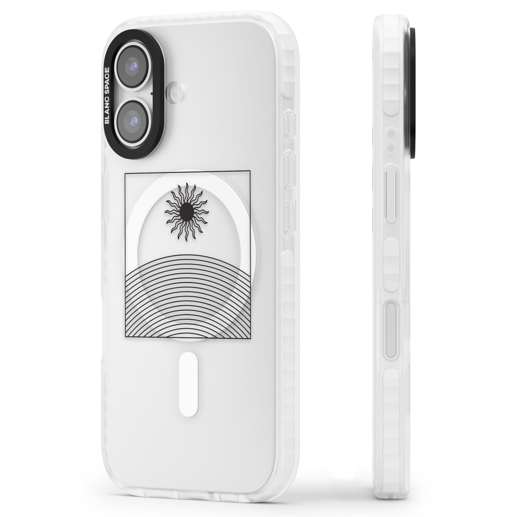 Cosmic Radiance iPhone 17 Impact Pro Clear Phone Case Side Profile