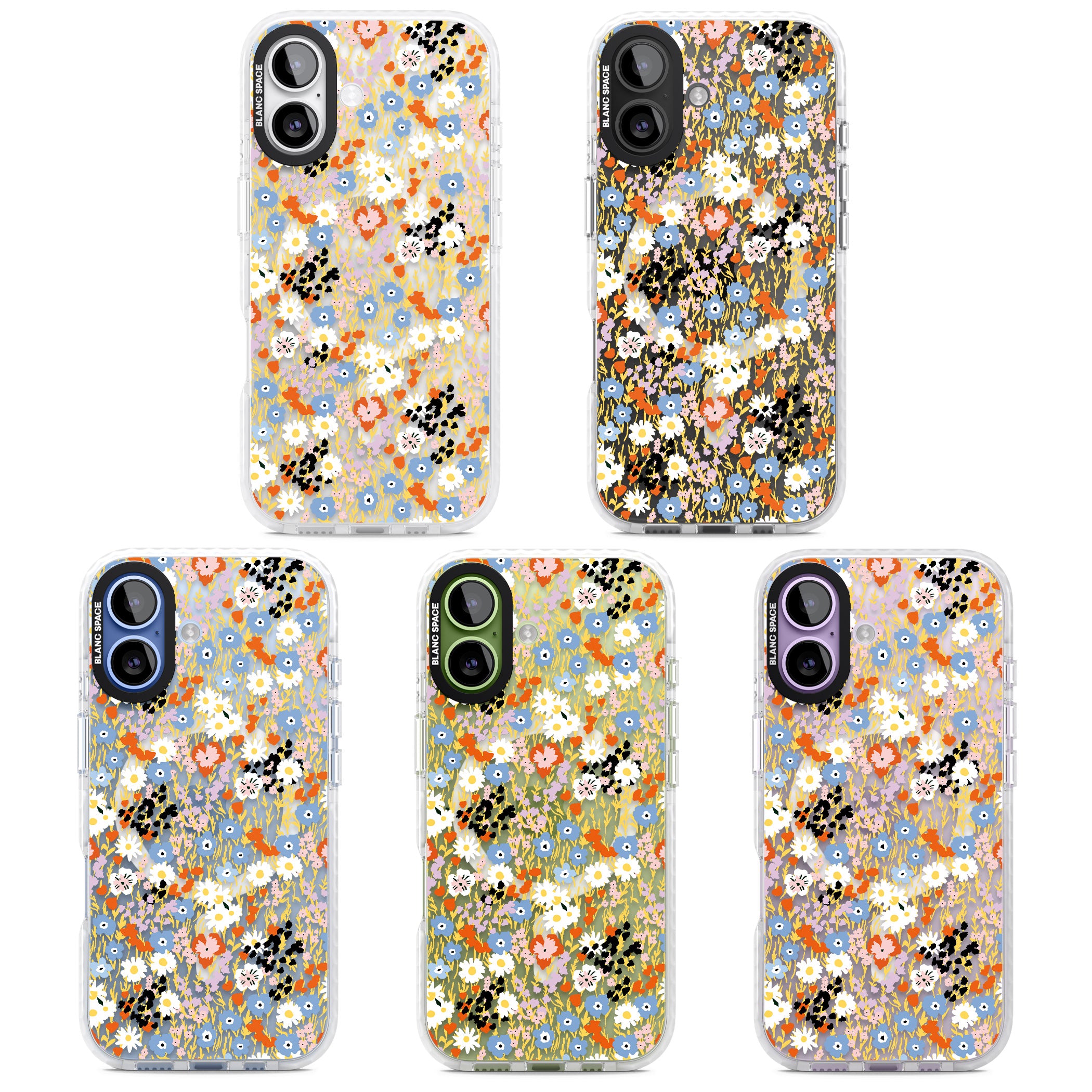 Floral Delight: Vibrant Blooms iPhone 17 Impact Pro Clear Phone Case APT Impact Protection