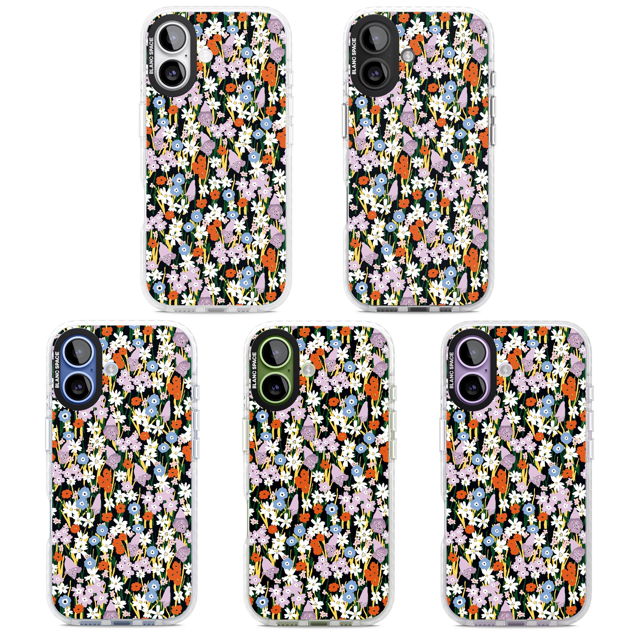 Energetic Floral Mix iPhone 17 Impact Pro Clear Phone Case APT Impact Protection