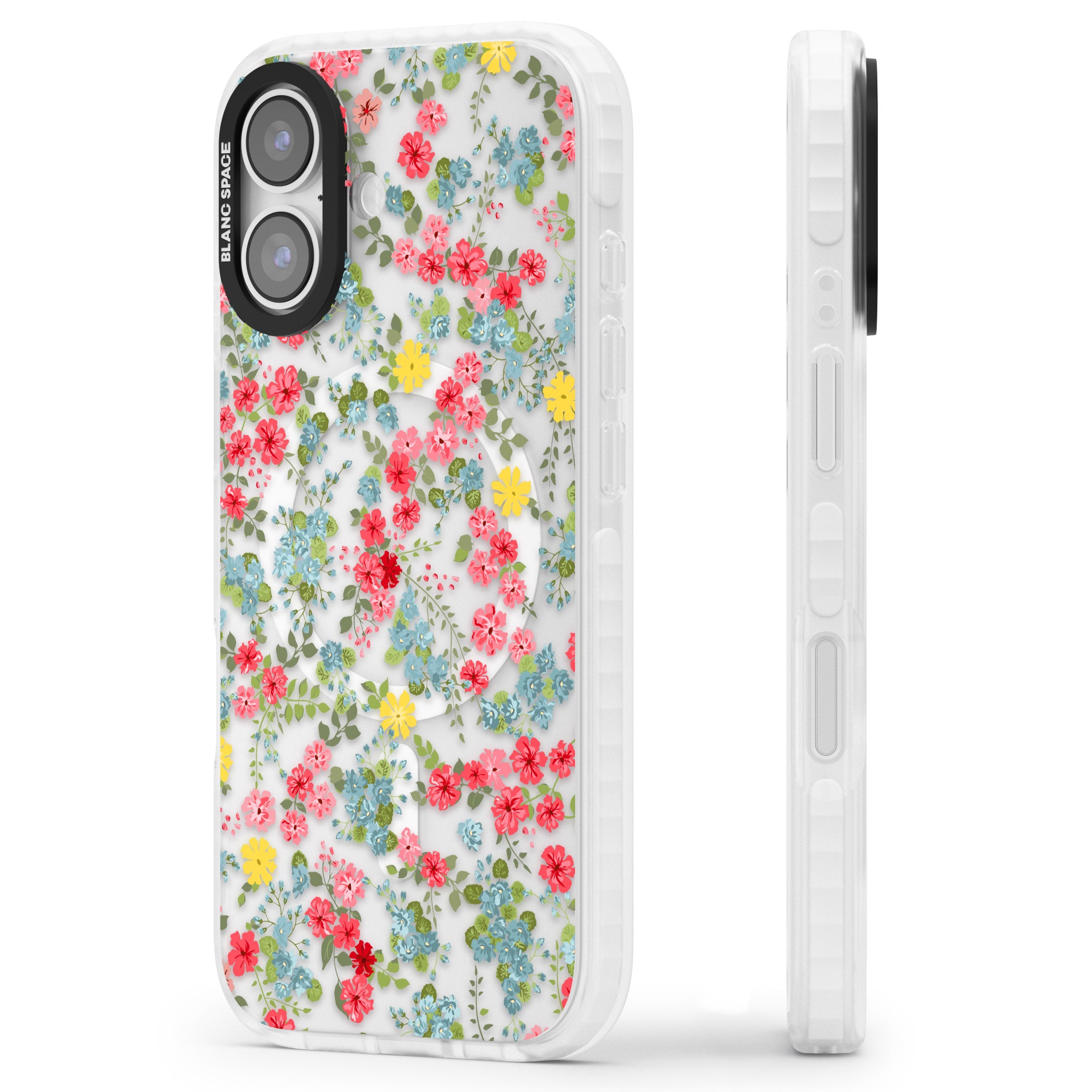 Sanremo Meadow iPhone 17 Impact Pro Clear Phone Case Side Profile