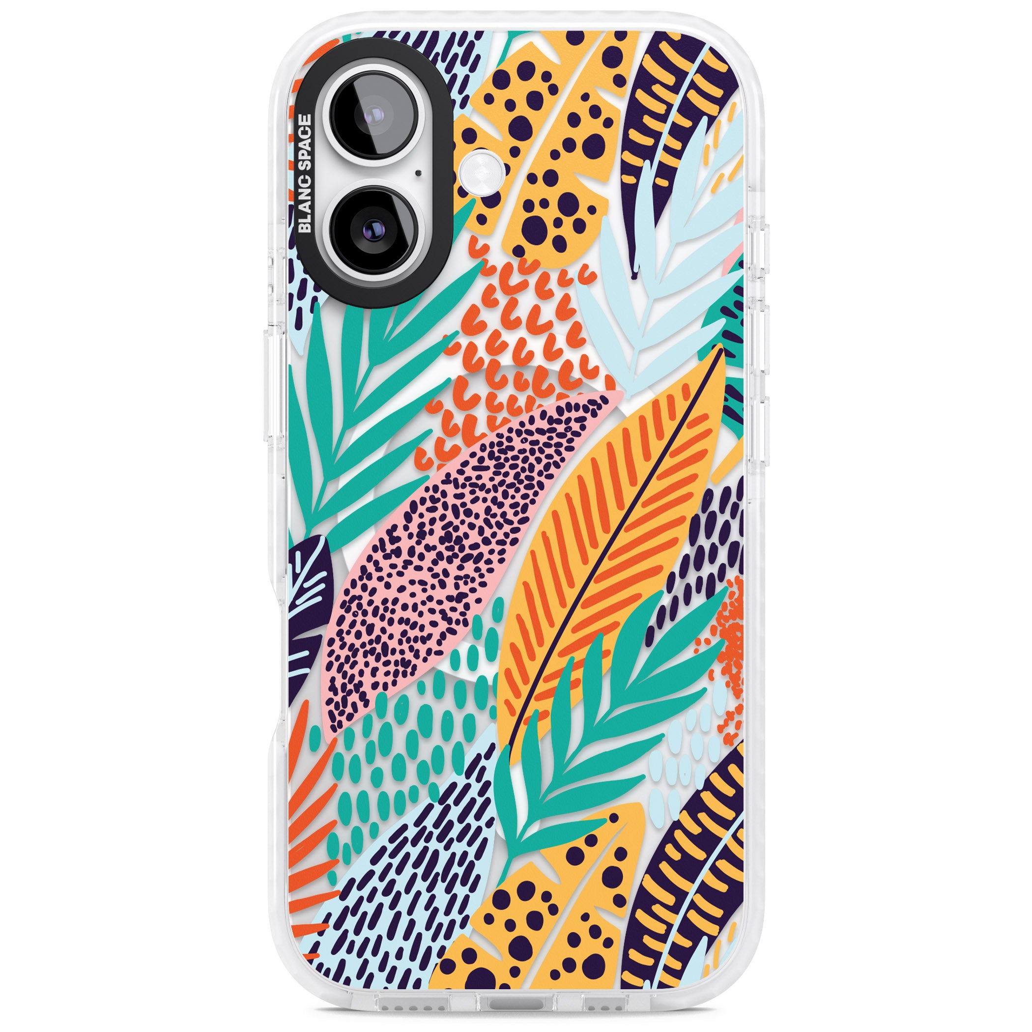 Colourful Leaves Mixture iPhone 17 Impact Pro Clear Phone Case