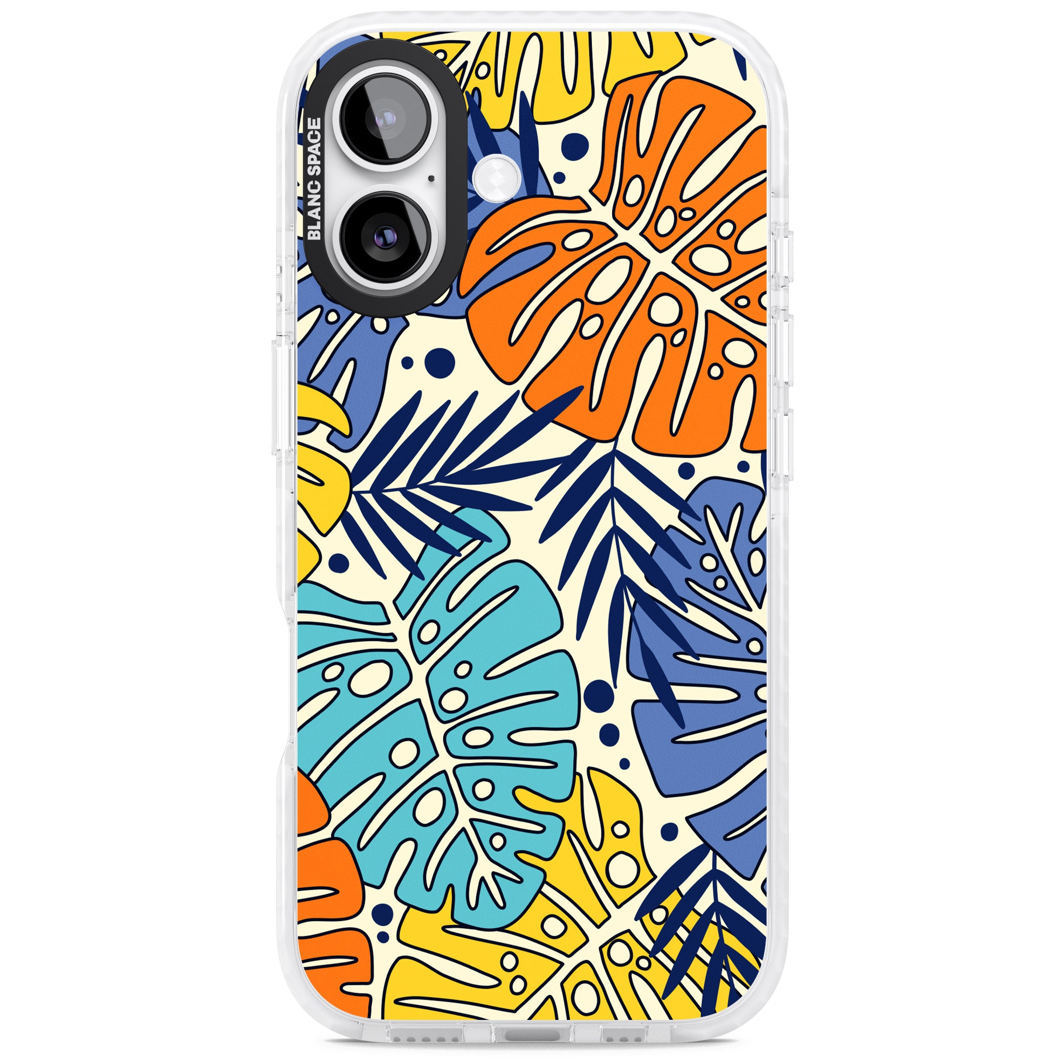 Beach Leaves iPhone 17 Impact Pro Clear Phone Case