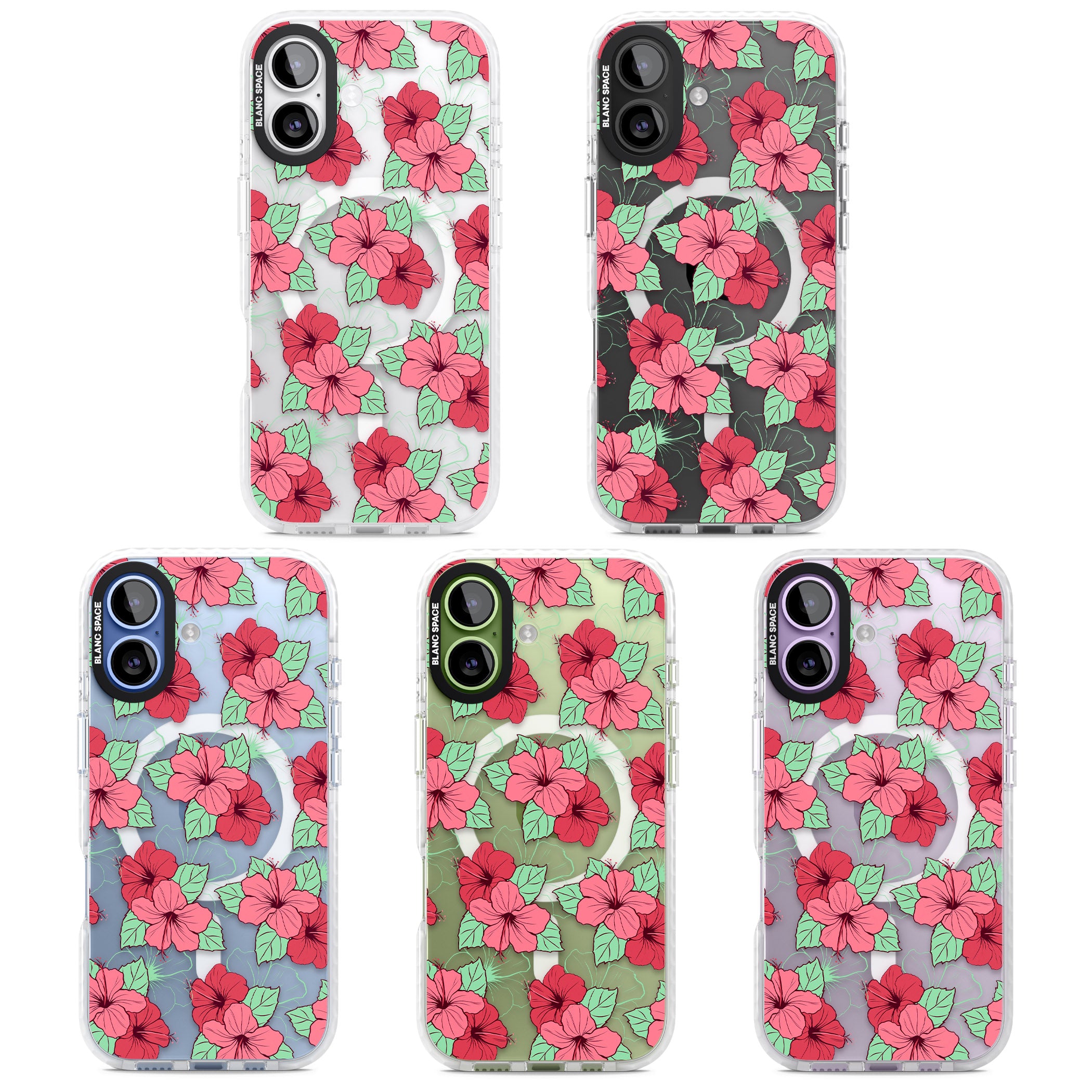 Pink Peony iPhone 17 Impact Pro Clear Phone Case APT Impact Protection