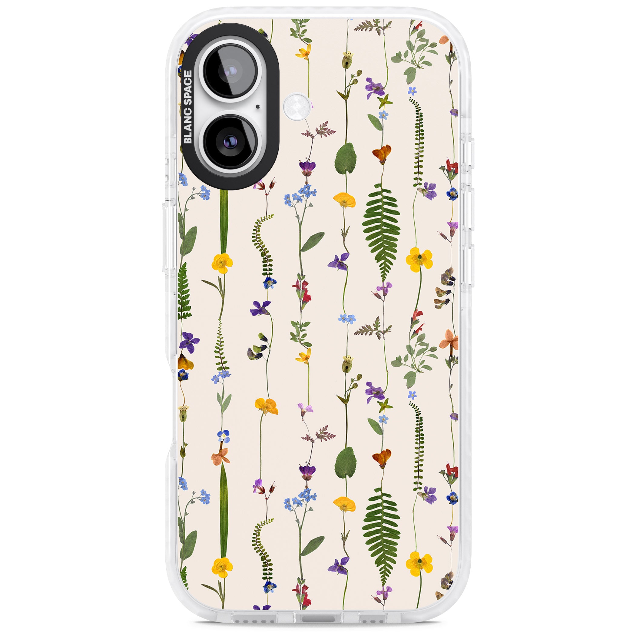 Wildflower Vertical iPhone 17 Impact Pro Clear Phone Case