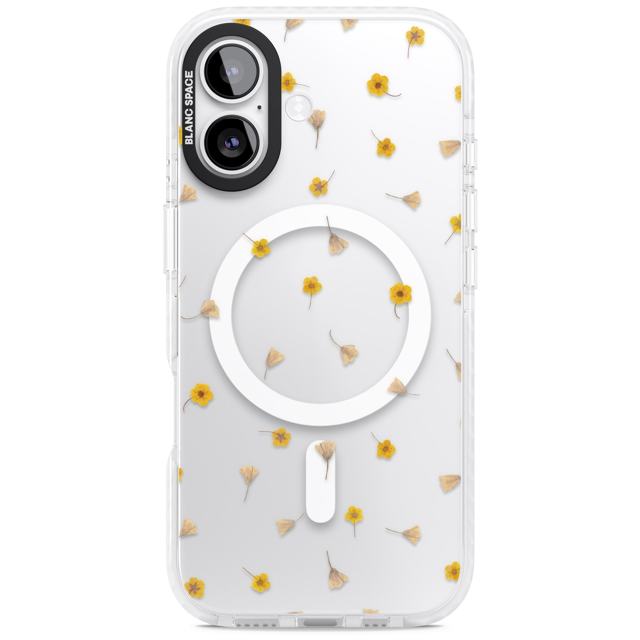 Tiny Yellow Flower iPhone 17 Impact Pro Clear Phone Case
