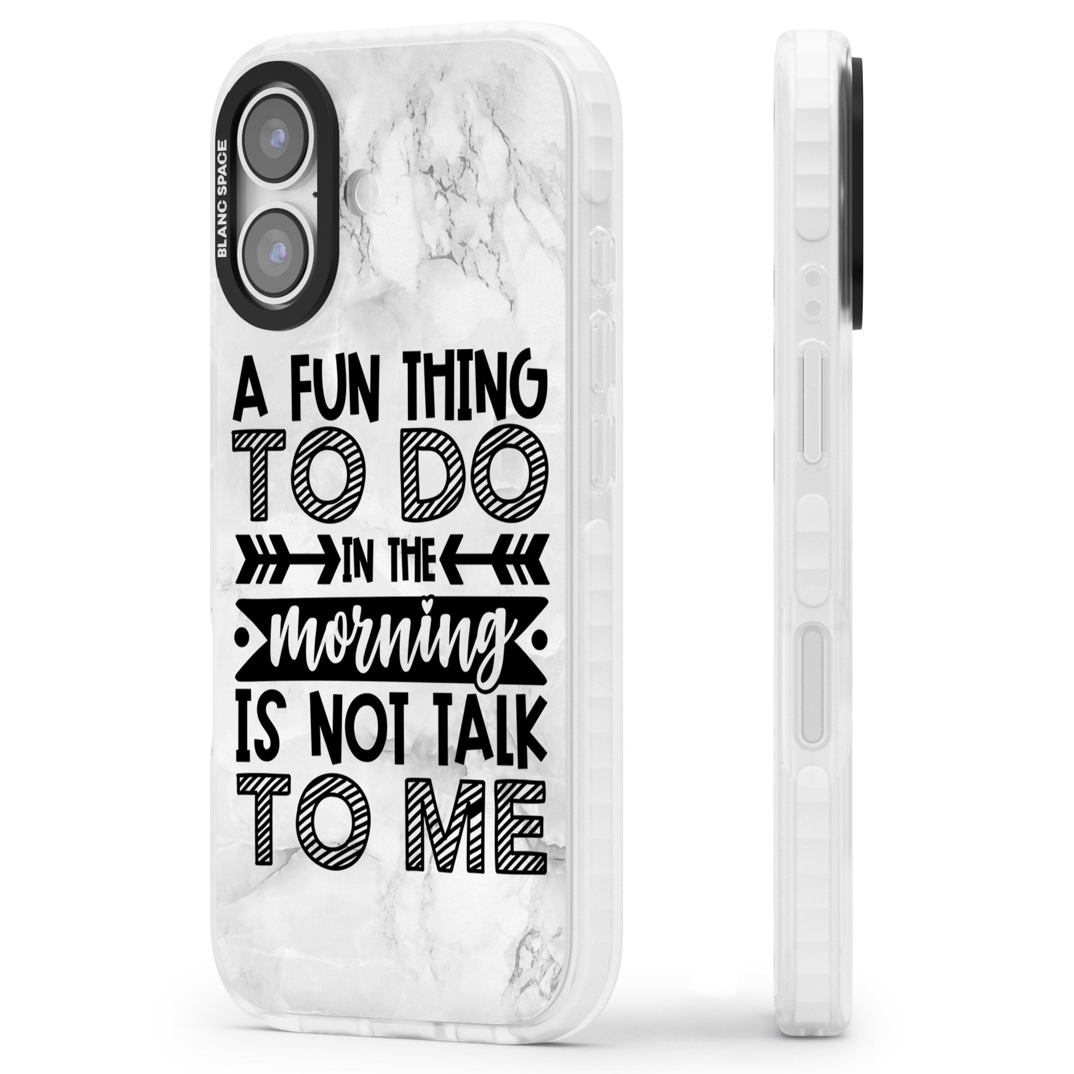 A Fun Thing To Do iPhone 17 Impact Pro Clear Phone Case Side Profile