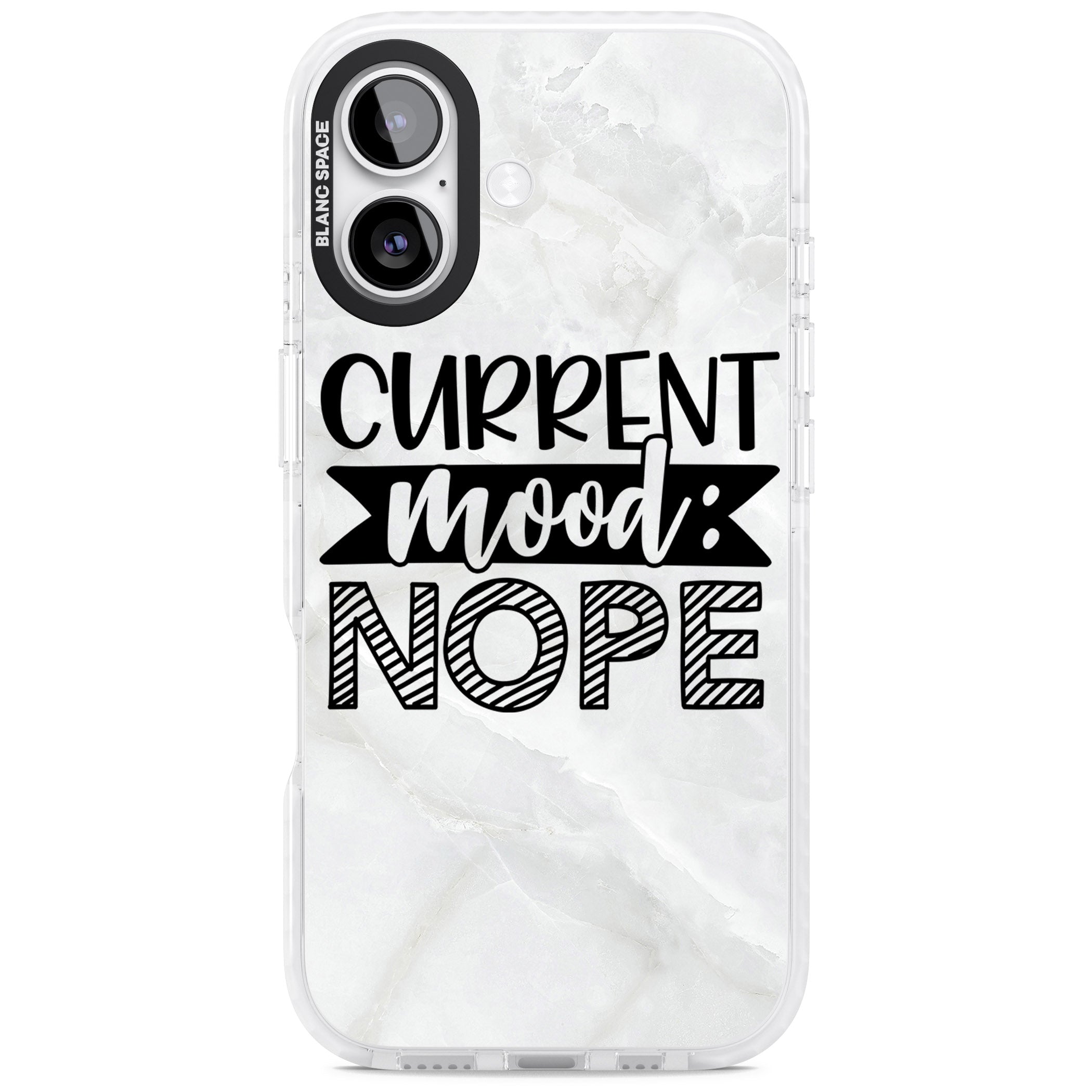 Current Mood Nope iPhone 17 Impact Pro Clear Phone Case