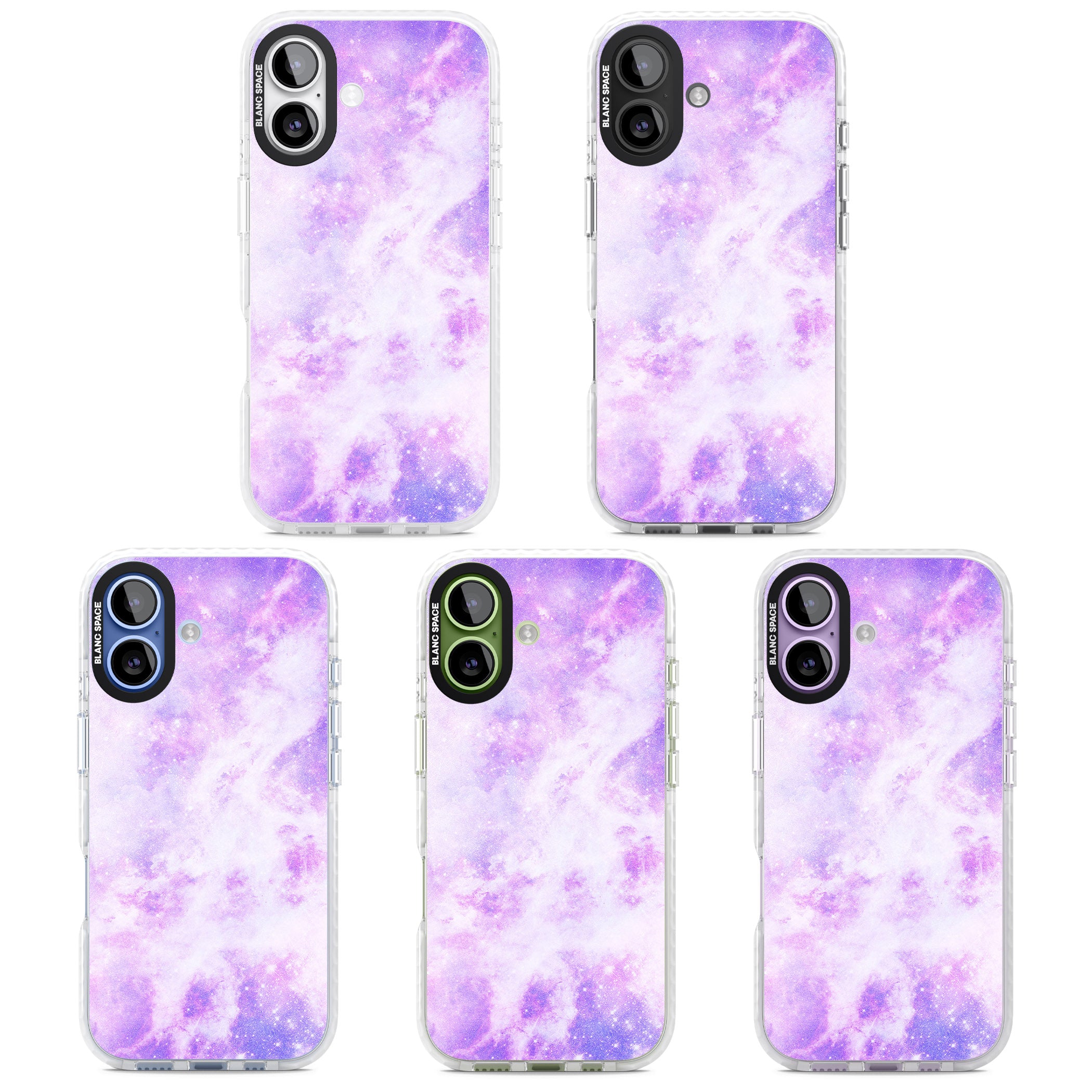 Purple Galaxy Vibes iPhone 17 Impact Pro Clear Phone Case APT Impact Protection