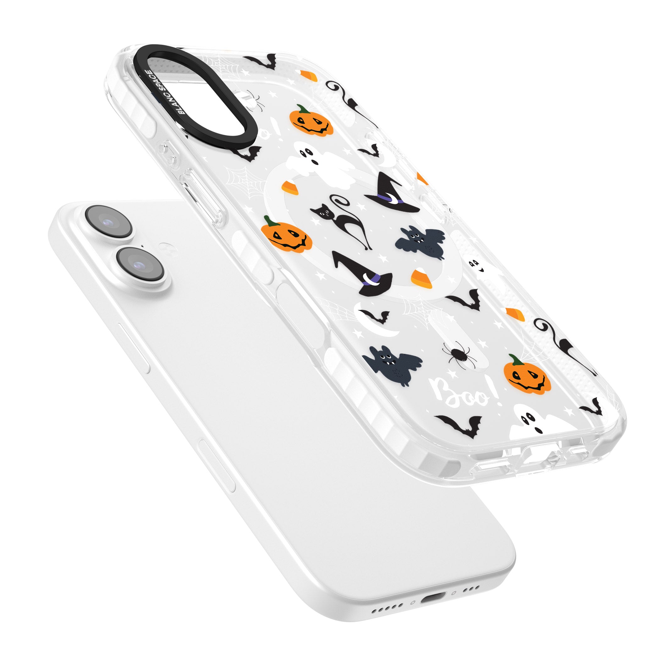 Halloween Mix Pattern iPhone 17 Impact Pro Clear Phone Case Colours