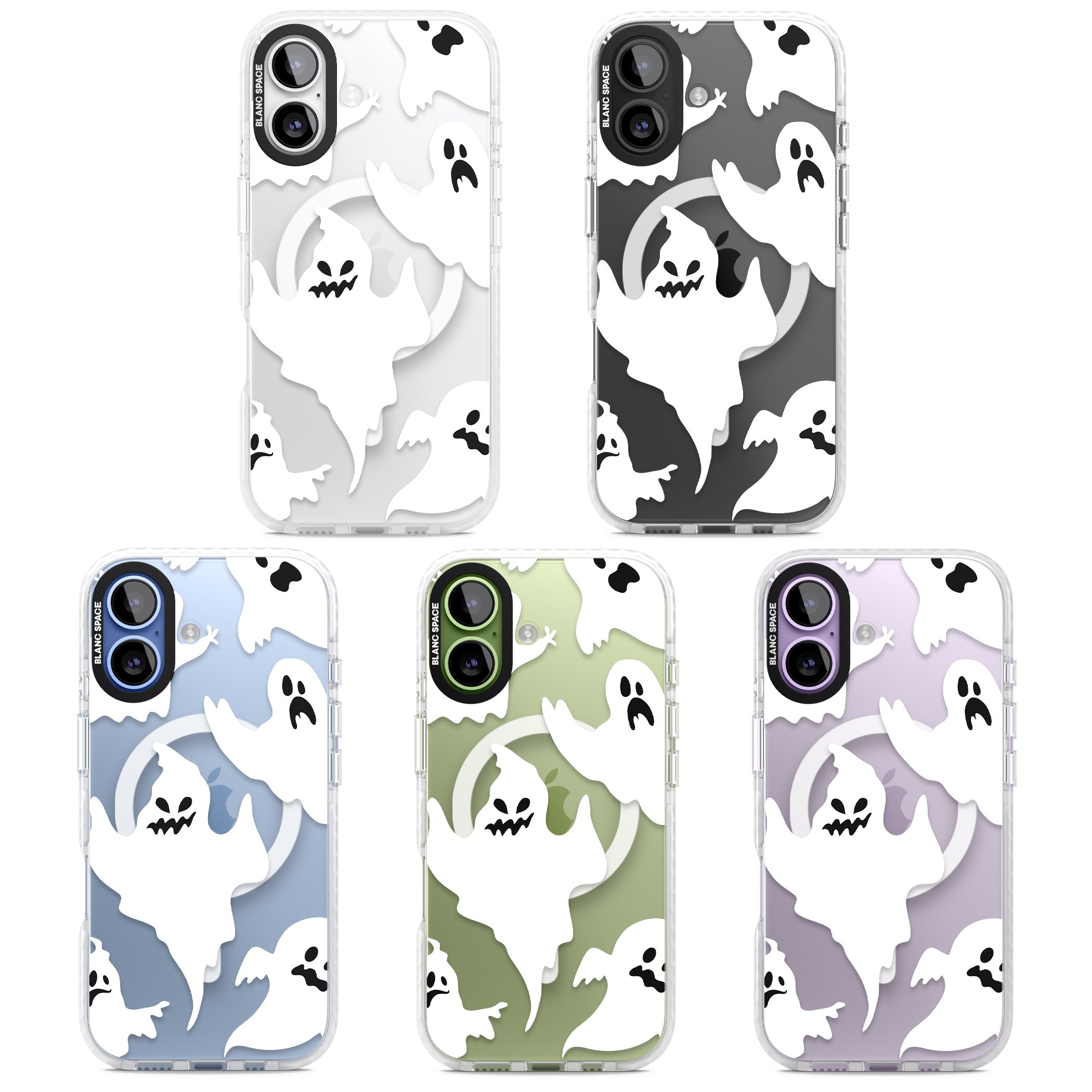 Ghost Pattern iPhone 17 Impact Pro Clear Phone Case APT Impact Protection