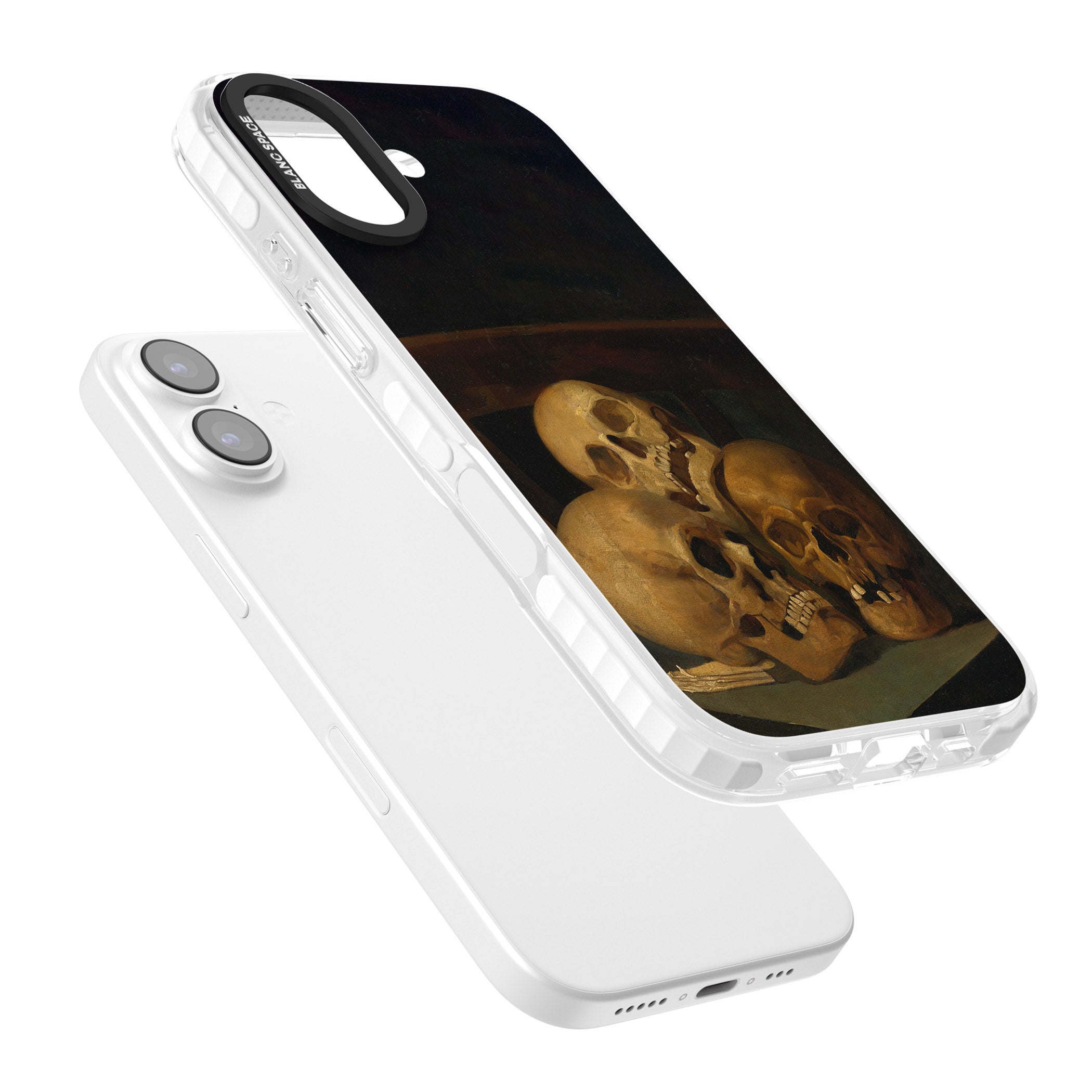 Still Life Of Three Skulls iPhone 17 Impact Pro Clear Phone Case Colours